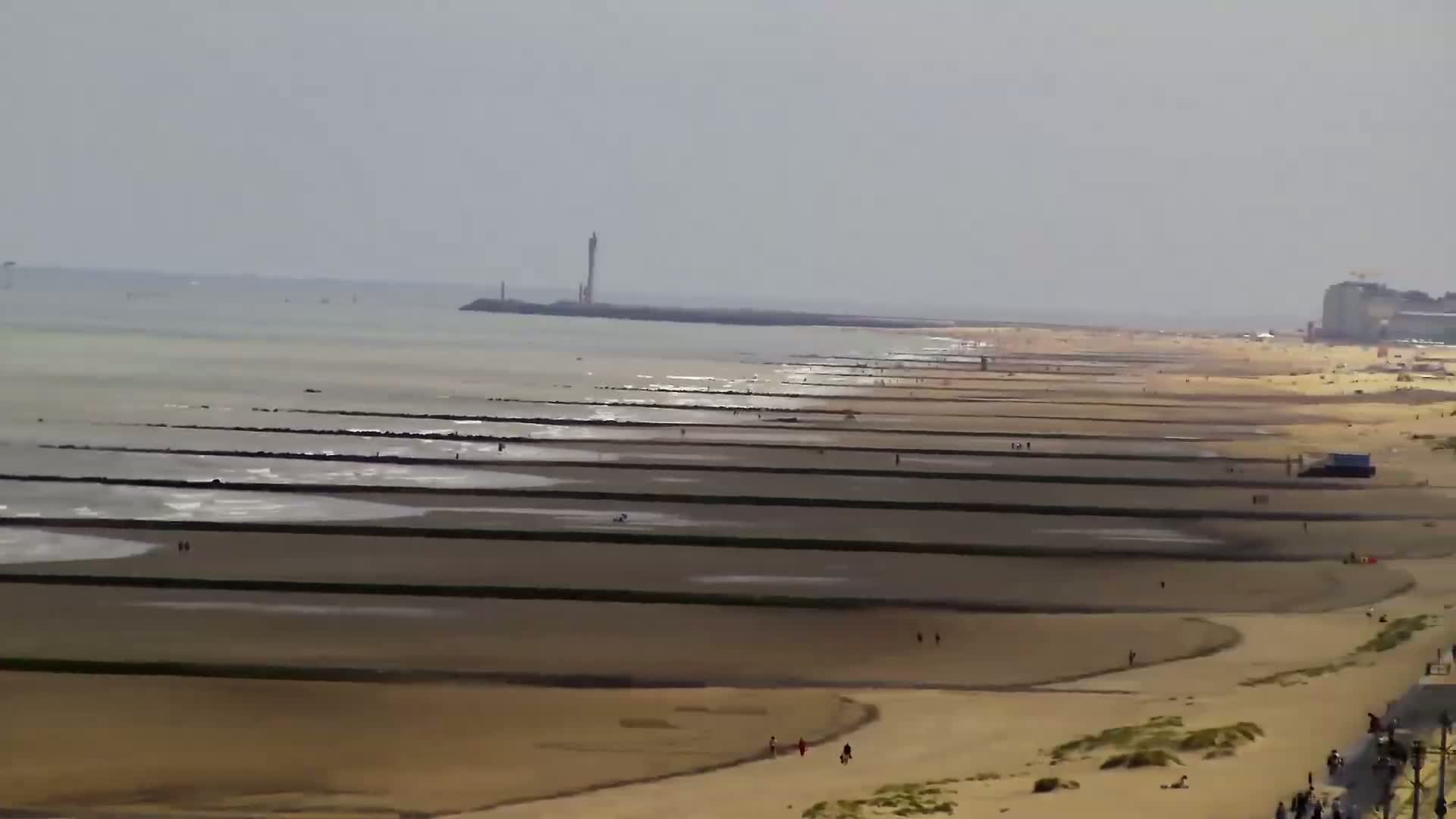 Middelkerke Comune & Middelkerke Strand Beach Skyline Live Cam  - Ostend(Ostende), West Flanders (Flandre-Occidentale), Flemish (Flamande), Belgium