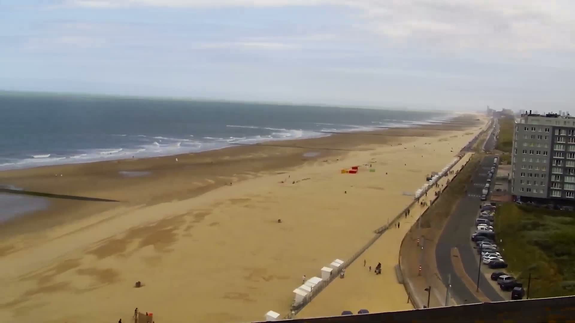 Middelkerke Comune & Middelkerke Strand Beach Skyline Live Cam  - Ostend(Ostende), West Flanders (Flandre-Occidentale), Flemish (Flamande), Belgium