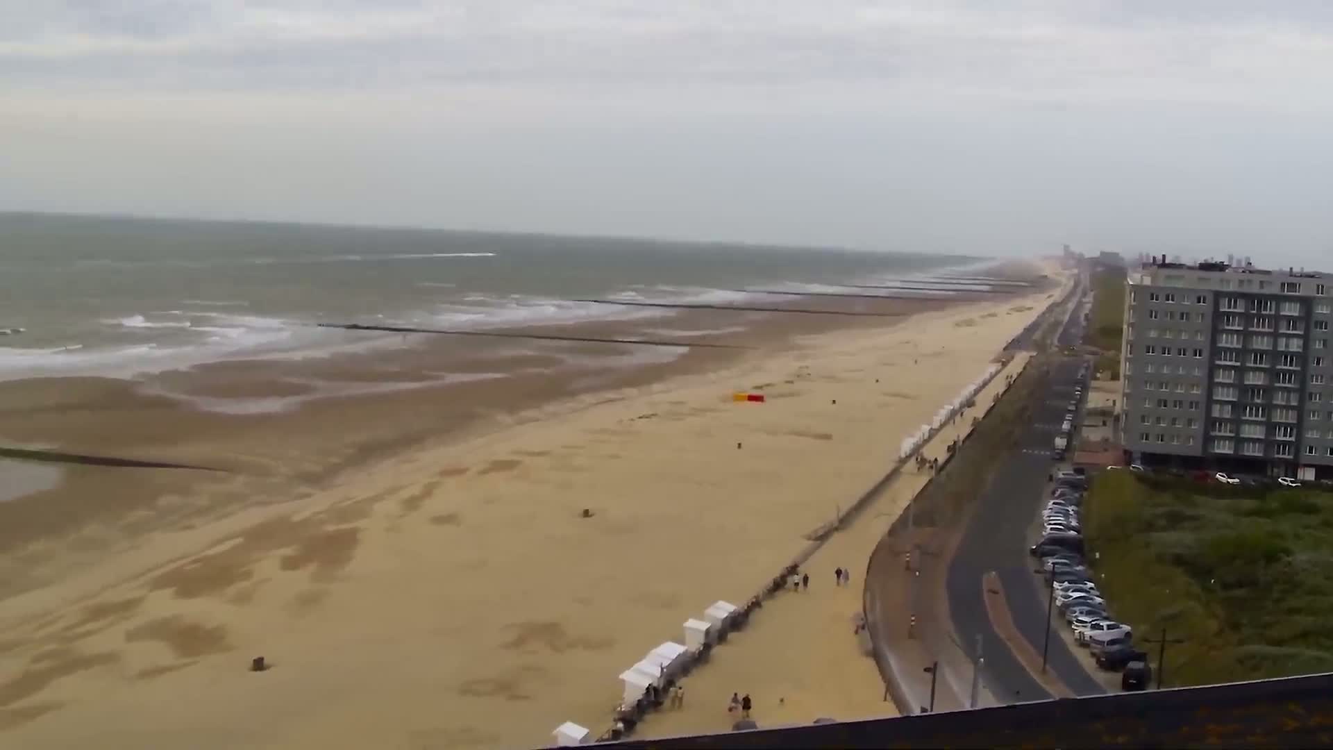 Middelkerke Comune & Middelkerke Strand Beach Skyline Live Cam  - Ostend(Ostende), West Flanders (Flandre-Occidentale), Flemish (Flamande), Belgium