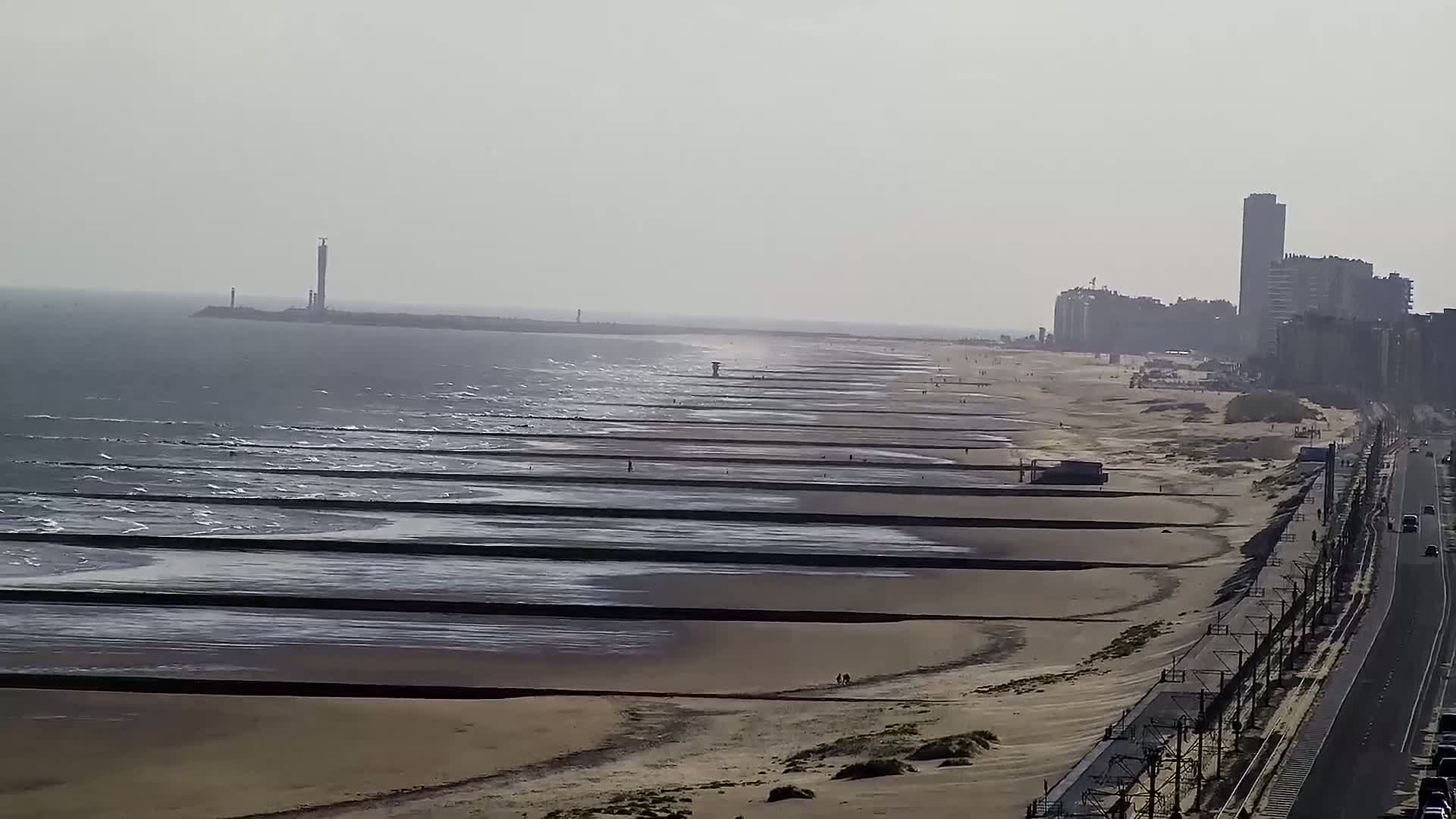 Middelkerke Comune & Middelkerke Strand Beach Skyline Live Cam  - Ostend(Ostende), West Flanders (Flandre-Occidentale), Flemish (Flamande), Belgium