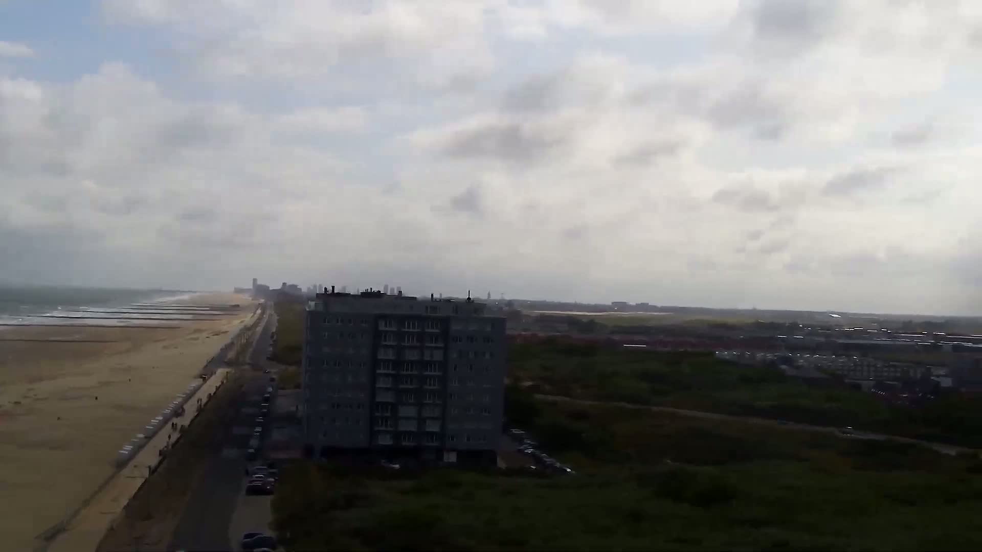 Middelkerke Comune & Middelkerke Strand Beach Skyline Live Cam  - Ostend(Ostende), West Flanders (Flandre-Occidentale), Flemish (Flamande), Belgium