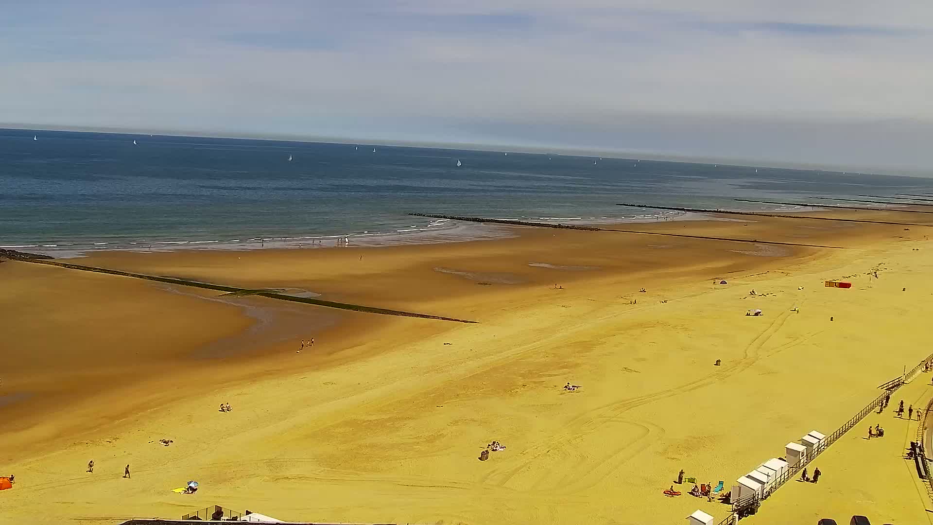 Middelkerke Comune & Middelkerke Strand Beach Skyline Live Cam  - Ostend(Ostende), West Flanders (Flandre-Occidentale), Flemish (Flamande), Belgium