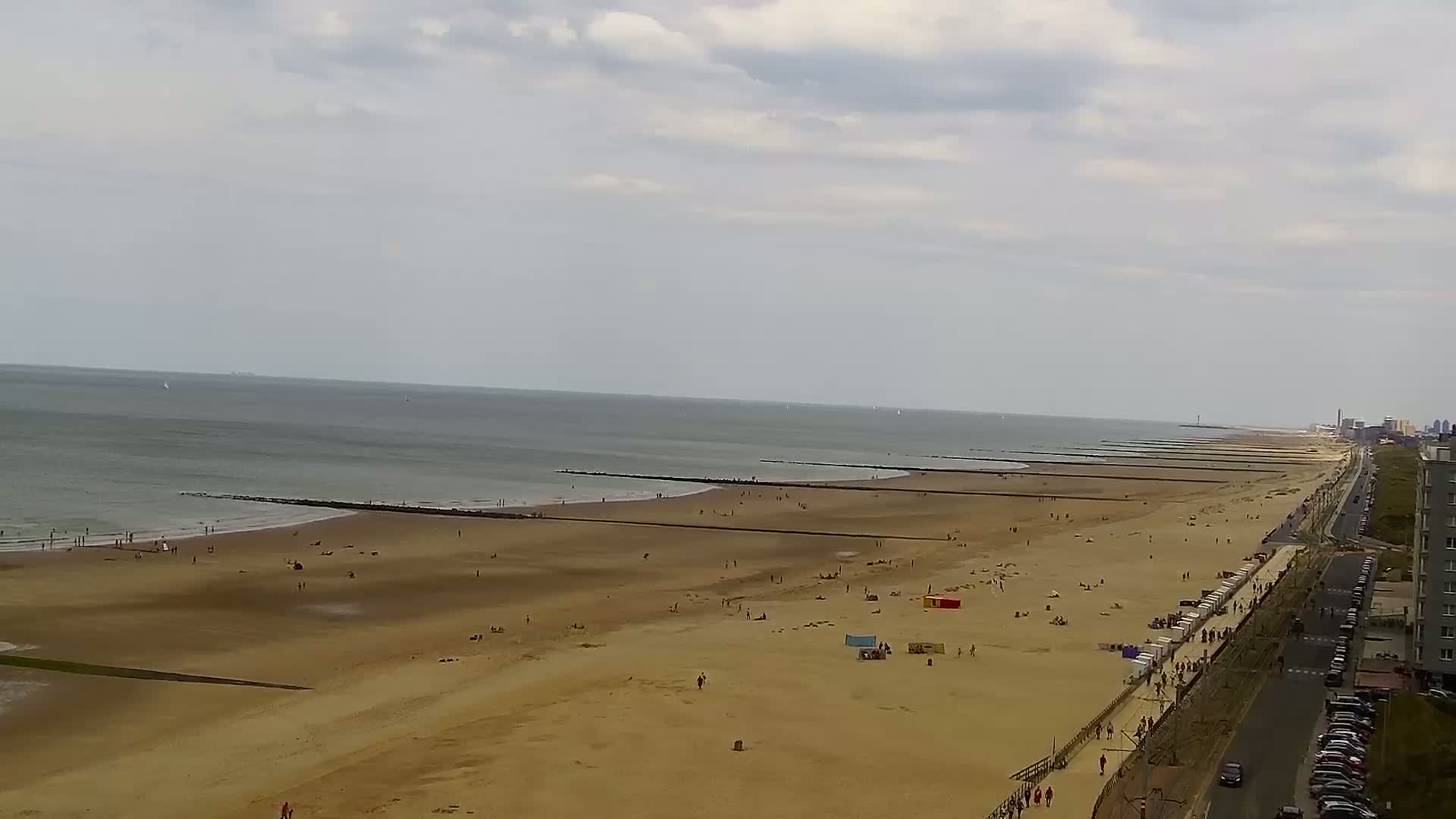 Middelkerke Comune & Middelkerke Strand Beach Skyline Live Cam  - Ostend(Ostende), West Flanders (Flandre-Occidentale), Flemish (Flamande), Belgium