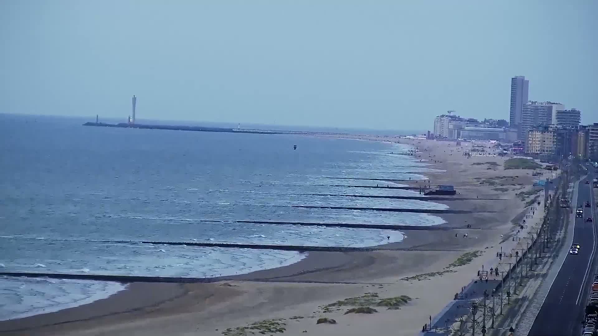 Middelkerke Comune & Middelkerke Strand Beach Skyline Live Cam  - Ostend(Ostende), West Flanders (Flandre-Occidentale), Flemish (Flamande), Belgium
