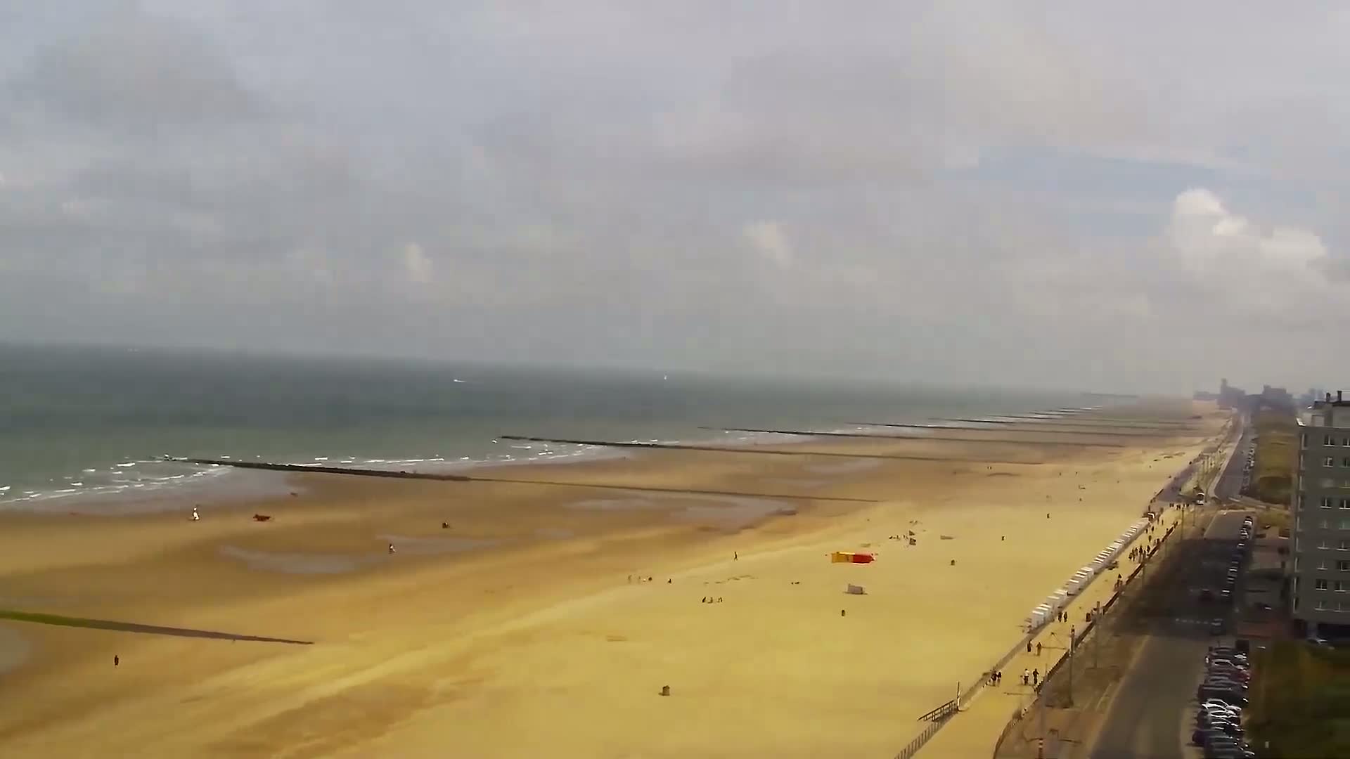 Middelkerke Comune & Middelkerke Strand Beach Skyline Live Cam  - Ostend(Ostende), West Flanders (Flandre-Occidentale), Flemish (Flamande), Belgium