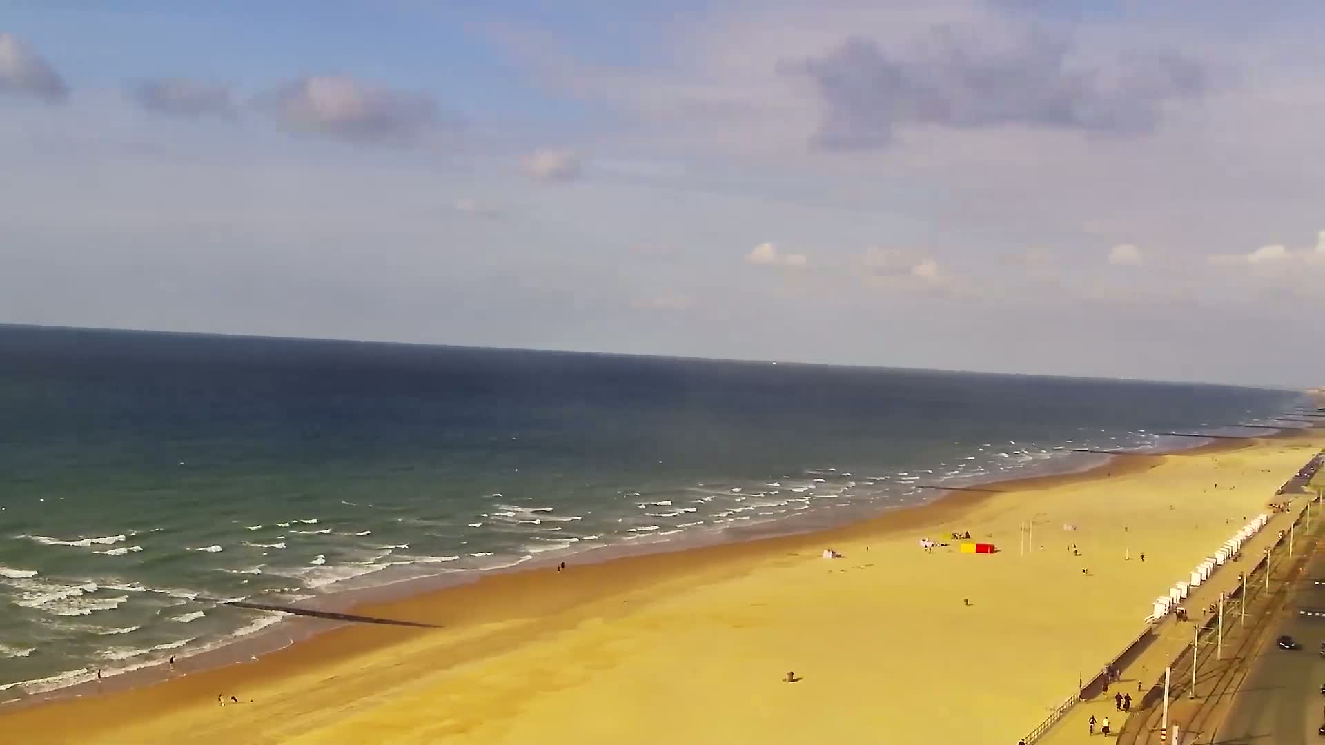 Middelkerke Comune & Middelkerke Strand Beach Skyline Live Cam  - Ostend(Ostende), West Flanders (Flandre-Occidentale), Flemish (Flamande), Belgium