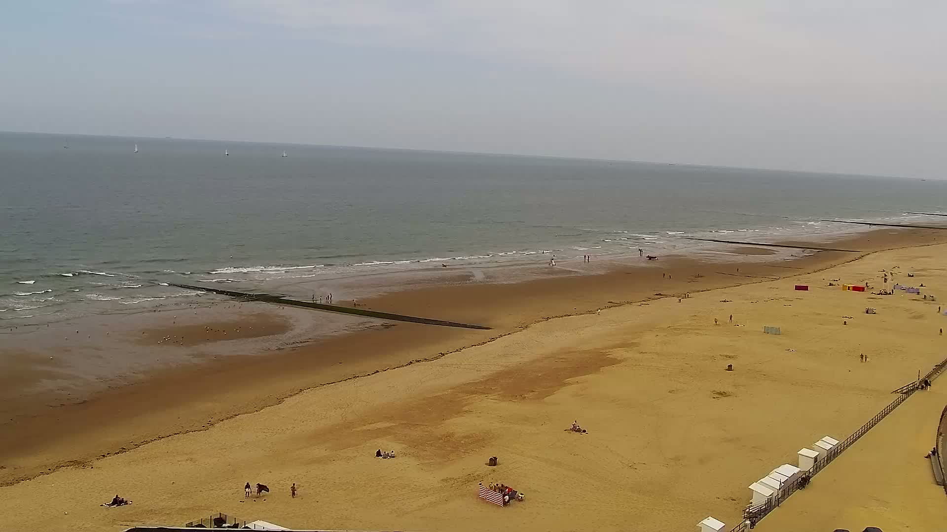 Middelkerke Comune & Middelkerke Strand Beach Skyline Live Cam  - Ostend(Ostende), West Flanders (Flandre-Occidentale), Flemish (Flamande), Belgium