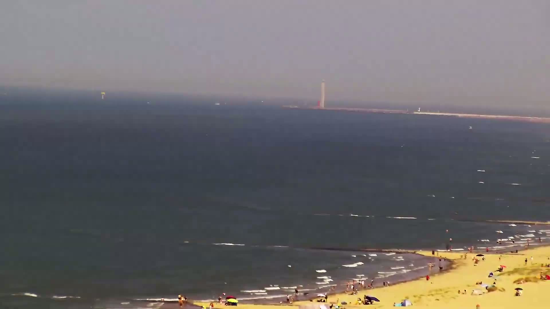 Middelkerke Comune & Middelkerke Strand Beach Skyline Live Cam  - Ostend(Ostende), West Flanders (Flandre-Occidentale), Flemish (Flamande), Belgium