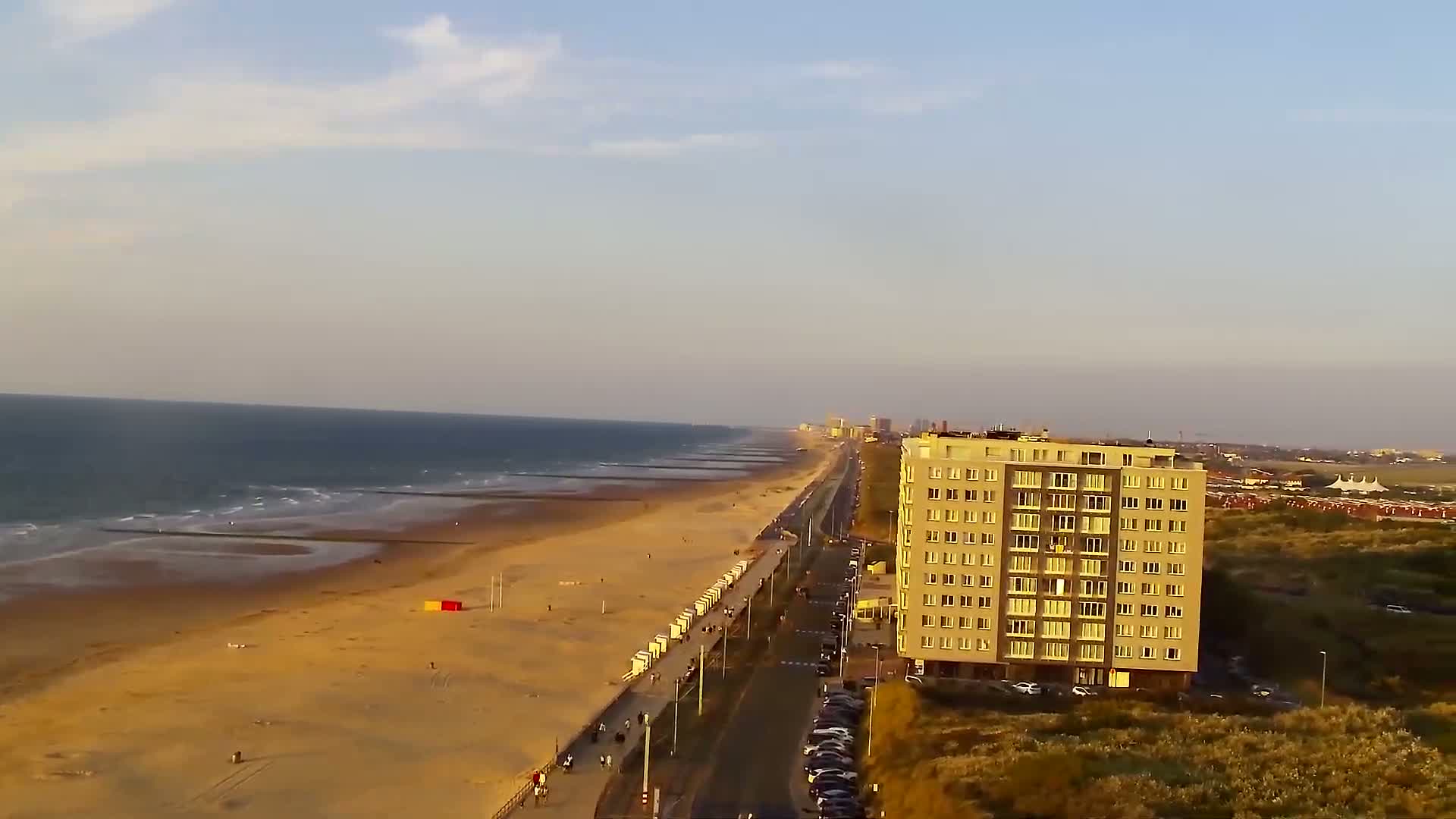 Middelkerke Comune & Middelkerke Strand Beach Skyline Live Cam  - Ostend(Ostende), West Flanders (Flandre-Occidentale), Flemish (Flamande), Belgium