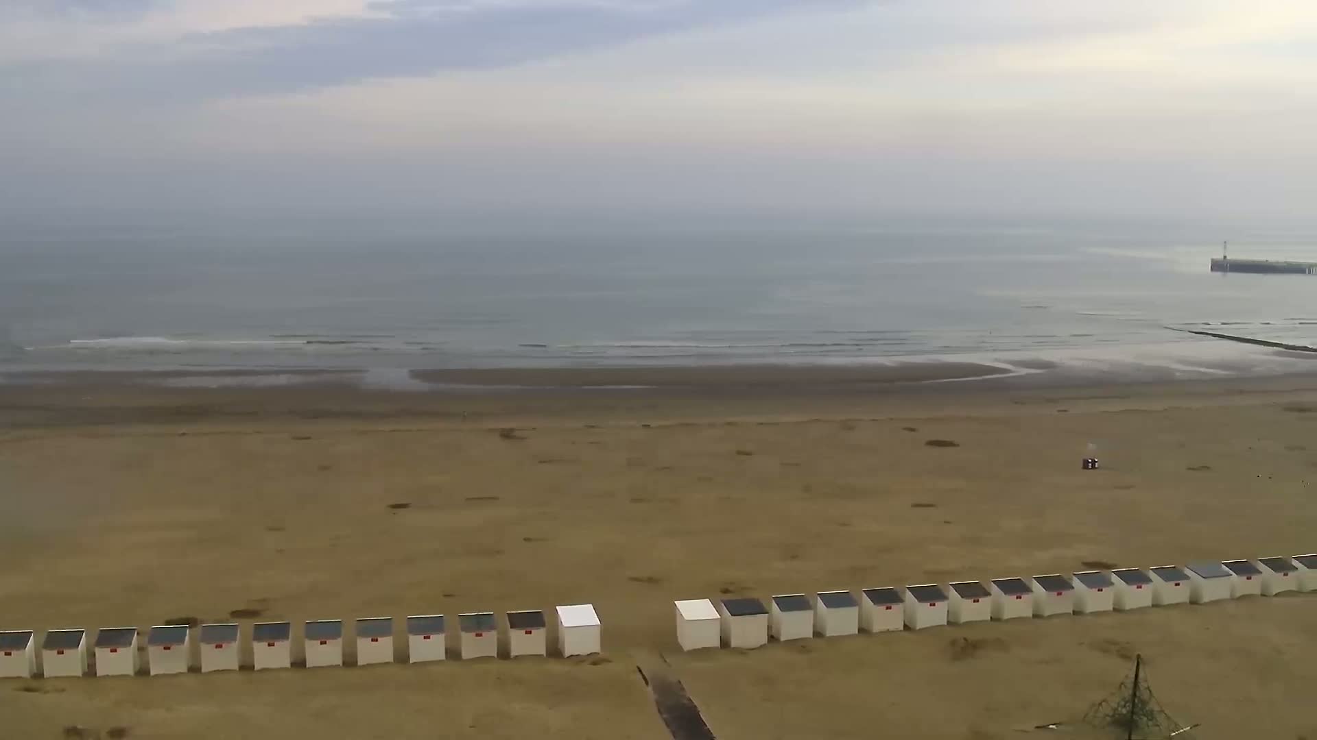 Nieuwpoort Comune & Plage Skyline Live Cam - Veurne (Furnes), West Flanders (Flandre-Occidentale), Flemish (Flamande), Belgium