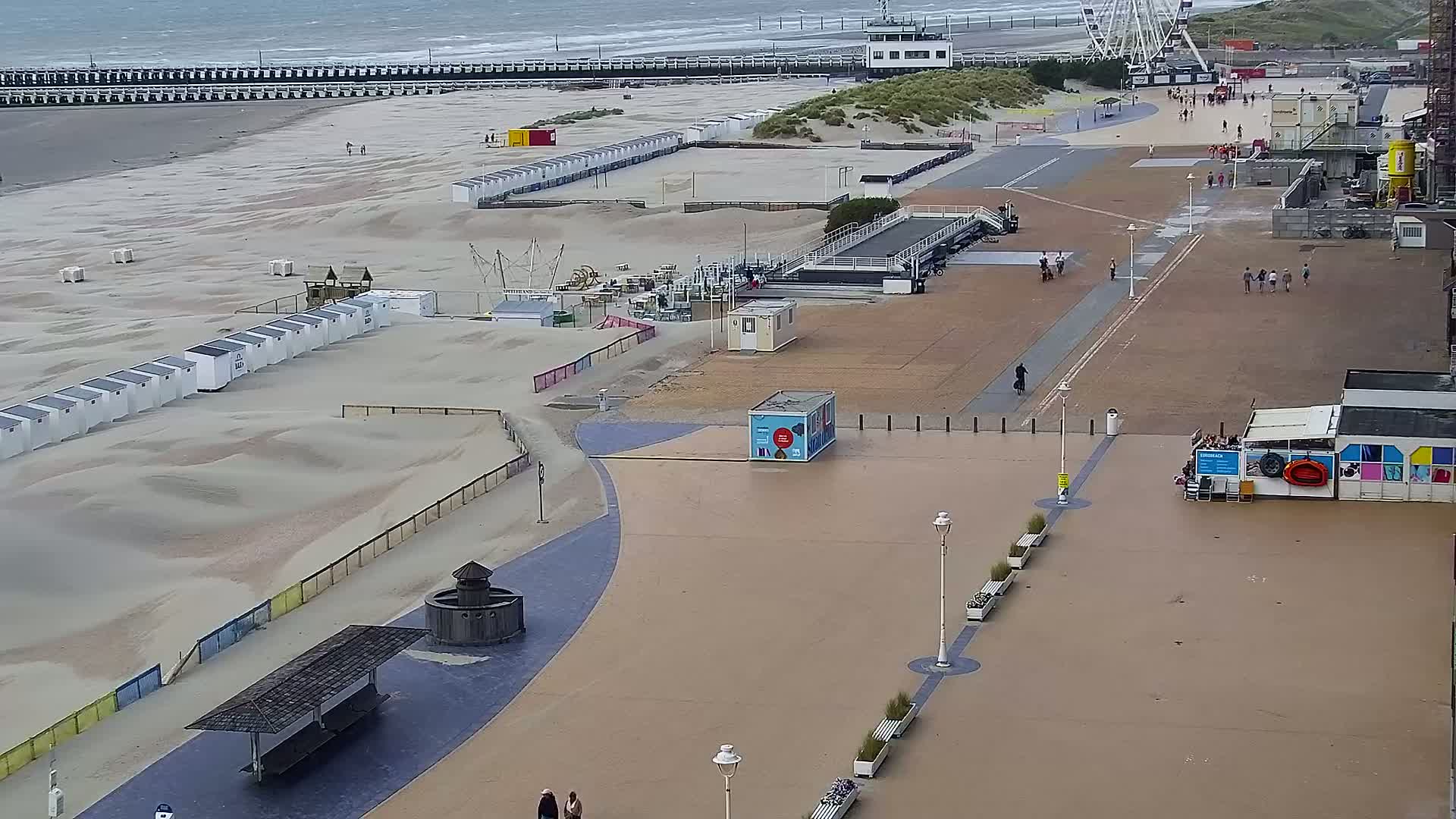 Nieuwpoort Comune & Plage Skyline Live Cam - Veurne (Furnes), West Flanders (Flandre-Occidentale), Flemish (Flamande), Belgium