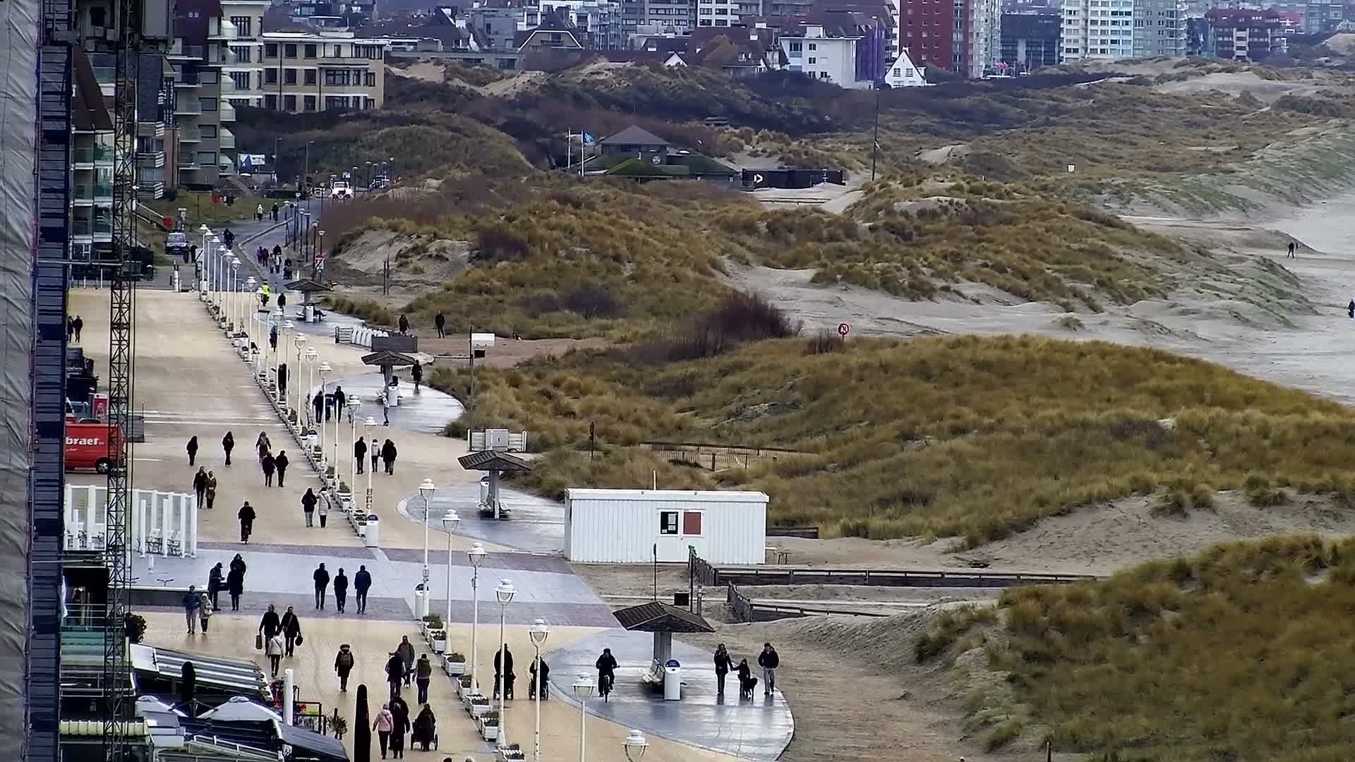 Nieuwpoort Comune & Plage Skyline Live Cam - Veurne (Furnes), West Flanders (Flandre-Occidentale), Flemish (Flamande), Belgium