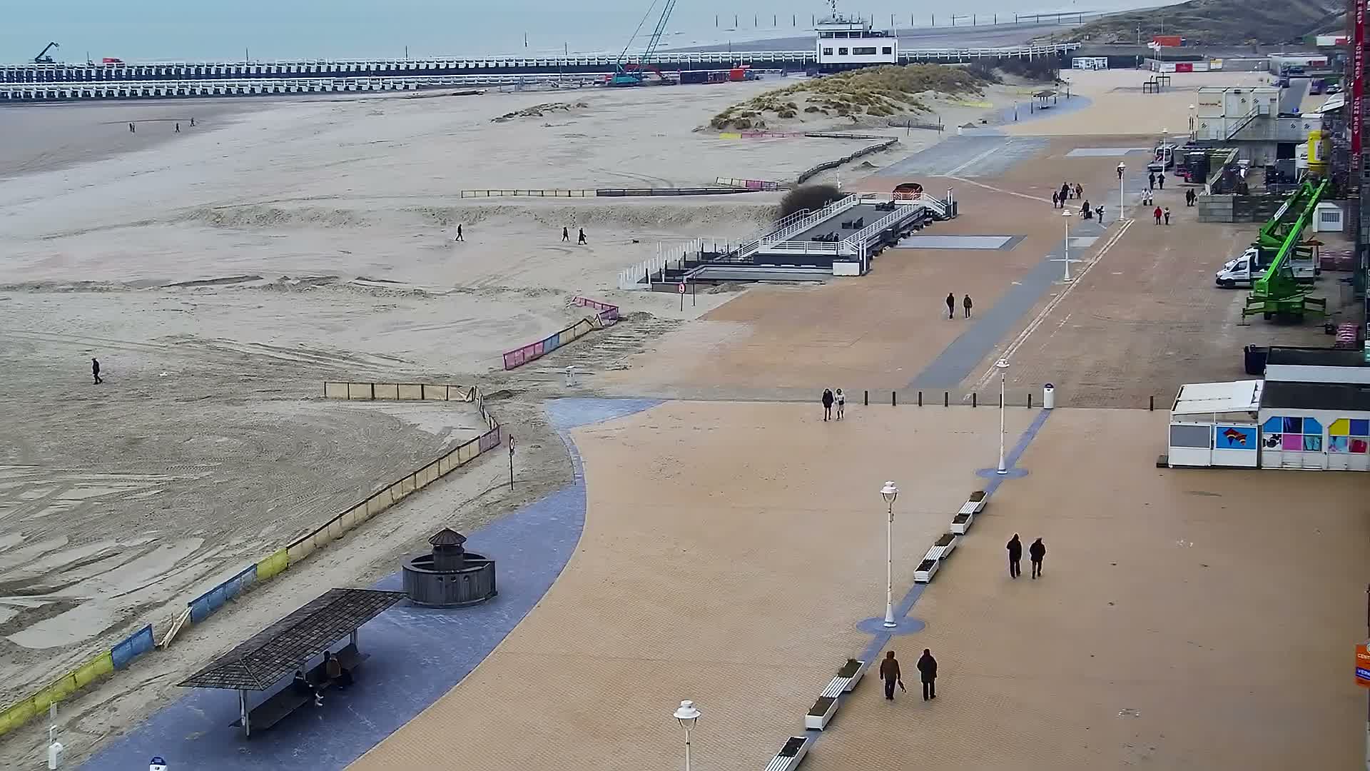 Nieuwpoort Comune & Plage Skyline Live Cam - Veurne (Furnes), West Flanders (Flandre-Occidentale), Flemish (Flamande), Belgium