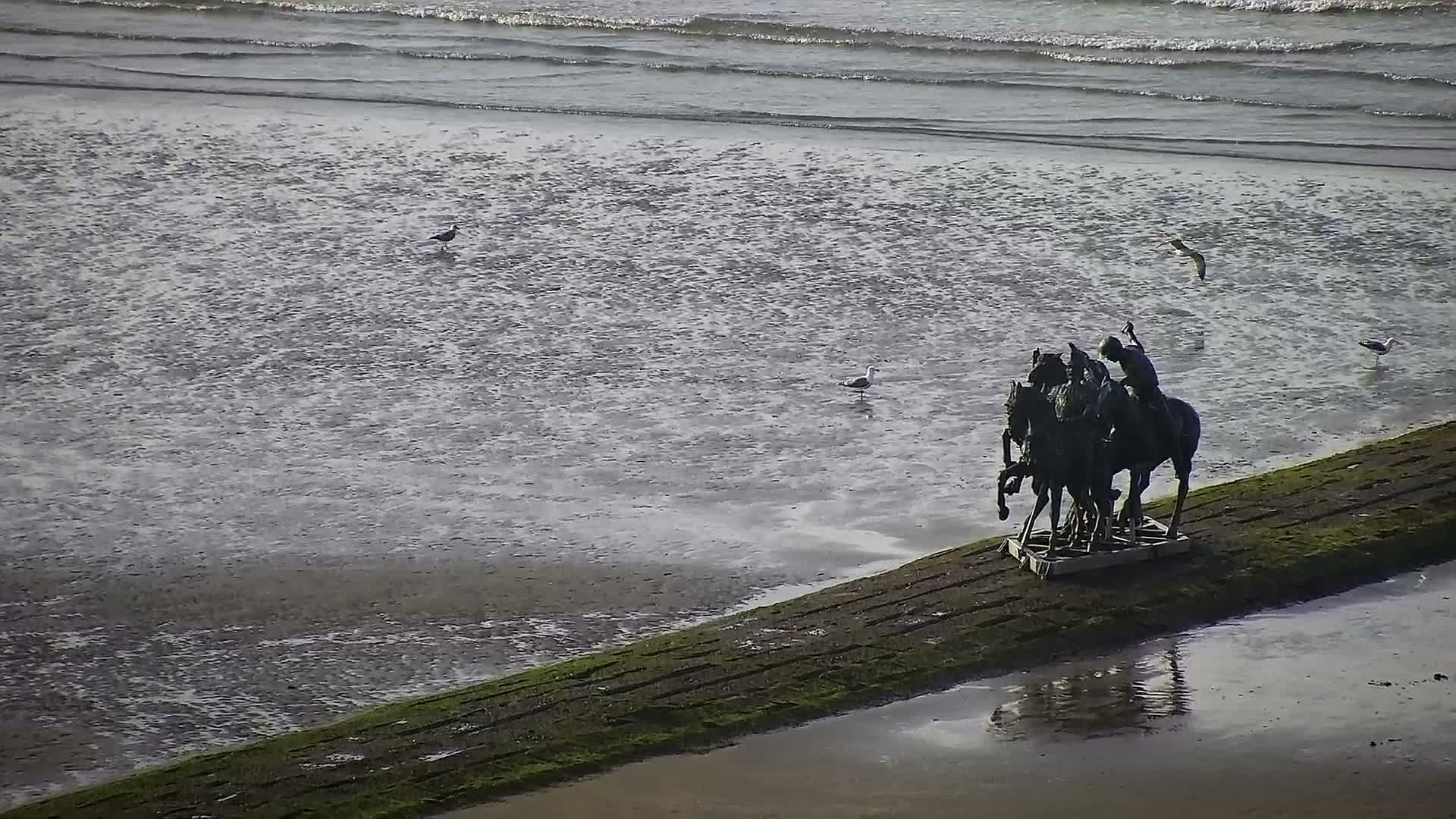 Nieuwpoort Comune & Plage Skyline Live Cam - Veurne (Furnes), West Flanders (Flandre-Occidentale), Flemish (Flamande), Belgium