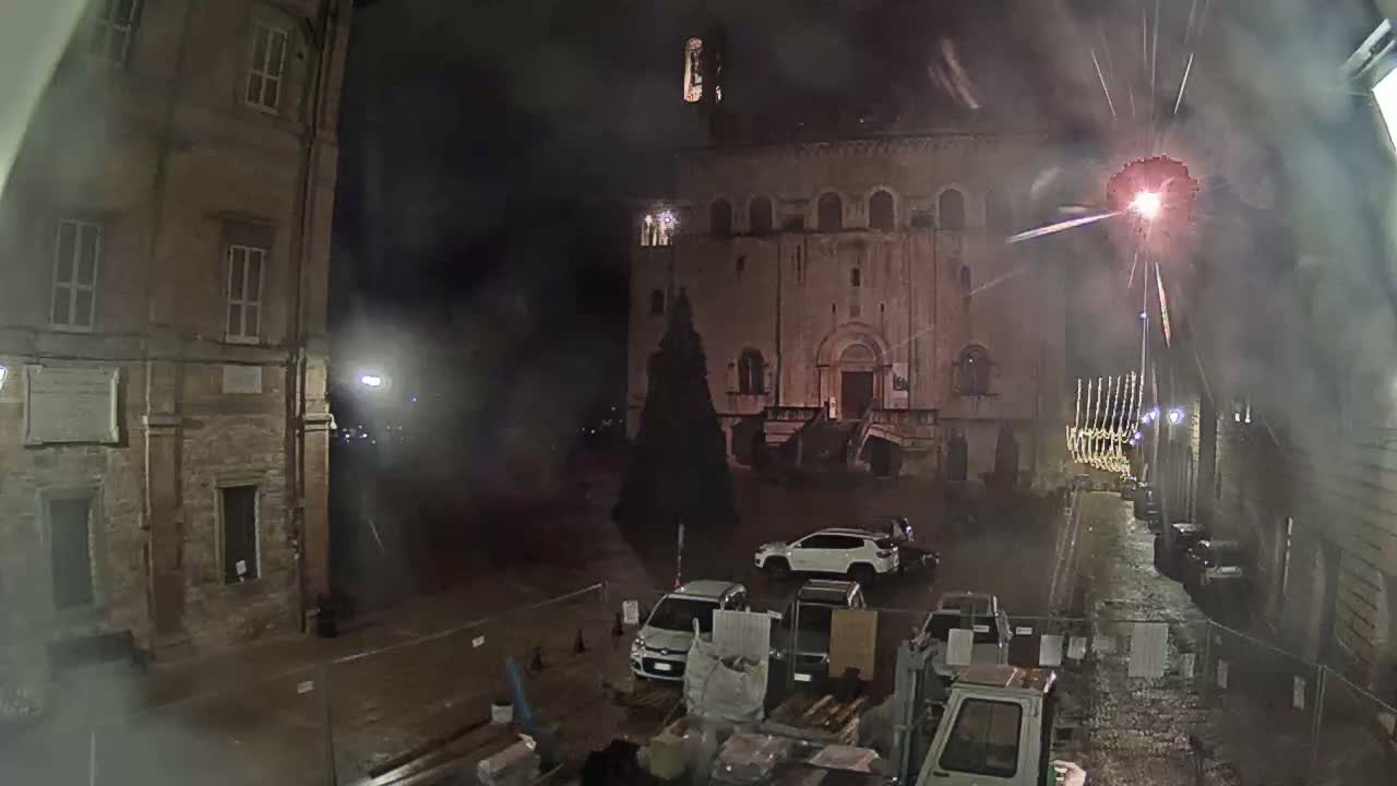 Gubbio Piazza Grande Square Live Cam - Perugia, Urmia, Italy
