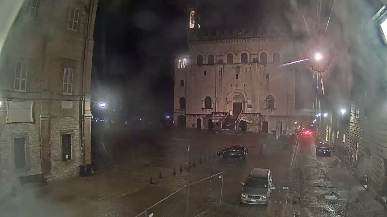 Gubbio Piazza Grande Square Live Cam - Perugia, Urmia, Italy