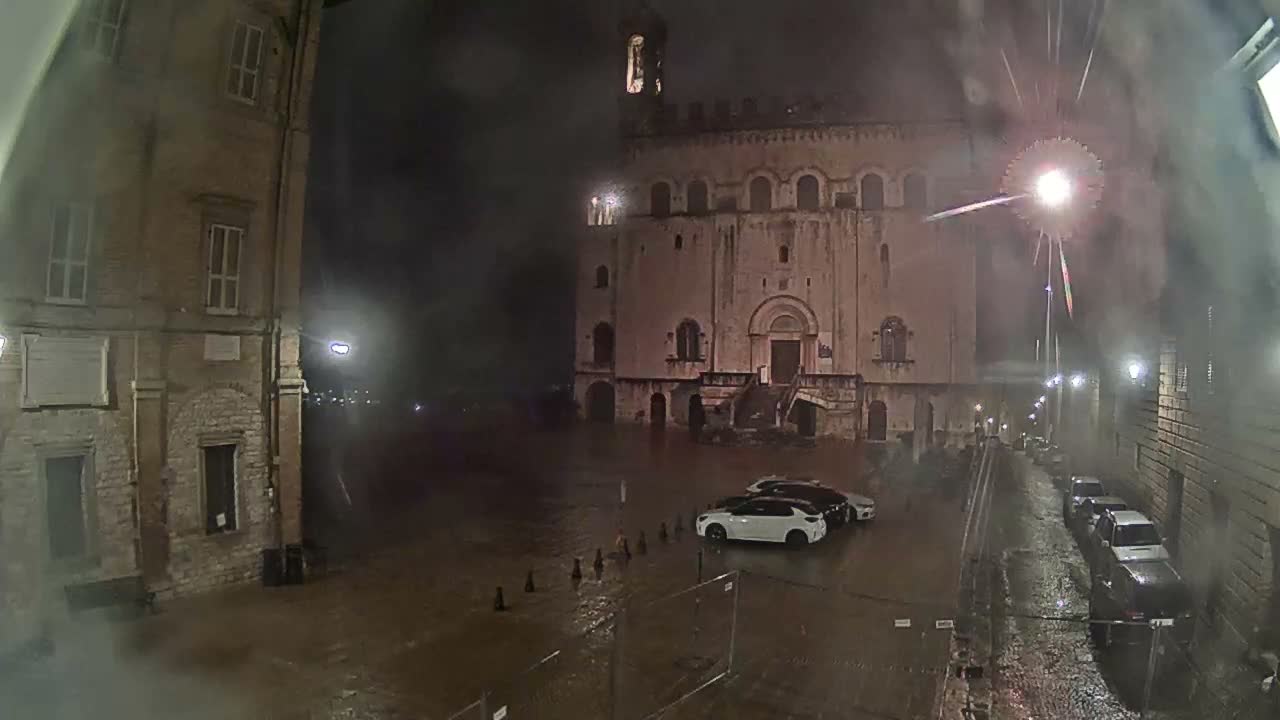 Gubbio Piazza Grande Square Live Cam - Perugia, Urmia, Italy