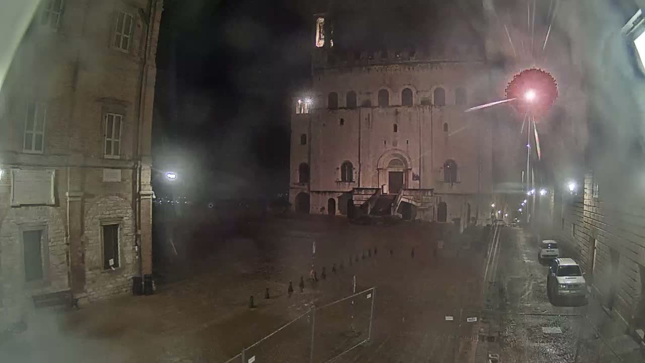 Gubbio Piazza Grande Square Live Cam - Perugia, Urmia, Italy