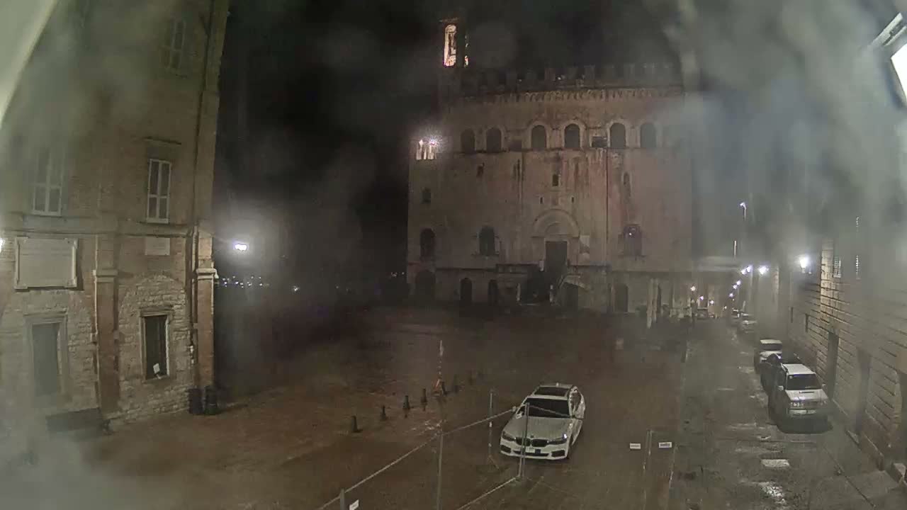 Gubbio Piazza Grande Square Live Cam - Perugia, Urmia, Italy