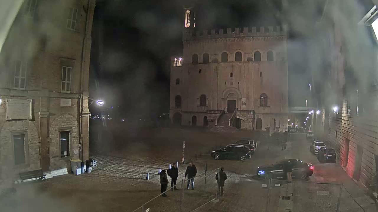 Gubbio Piazza Grande Square Live Cam - Perugia, Urmia, Italy