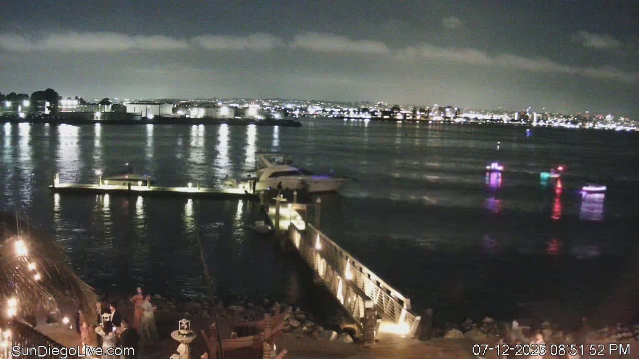 South San Diego & San Diego International Airport View with Radio from Shelter Island Live Cam SAN/KSAN - La Playa, San Diego, San Diego County, California, USA