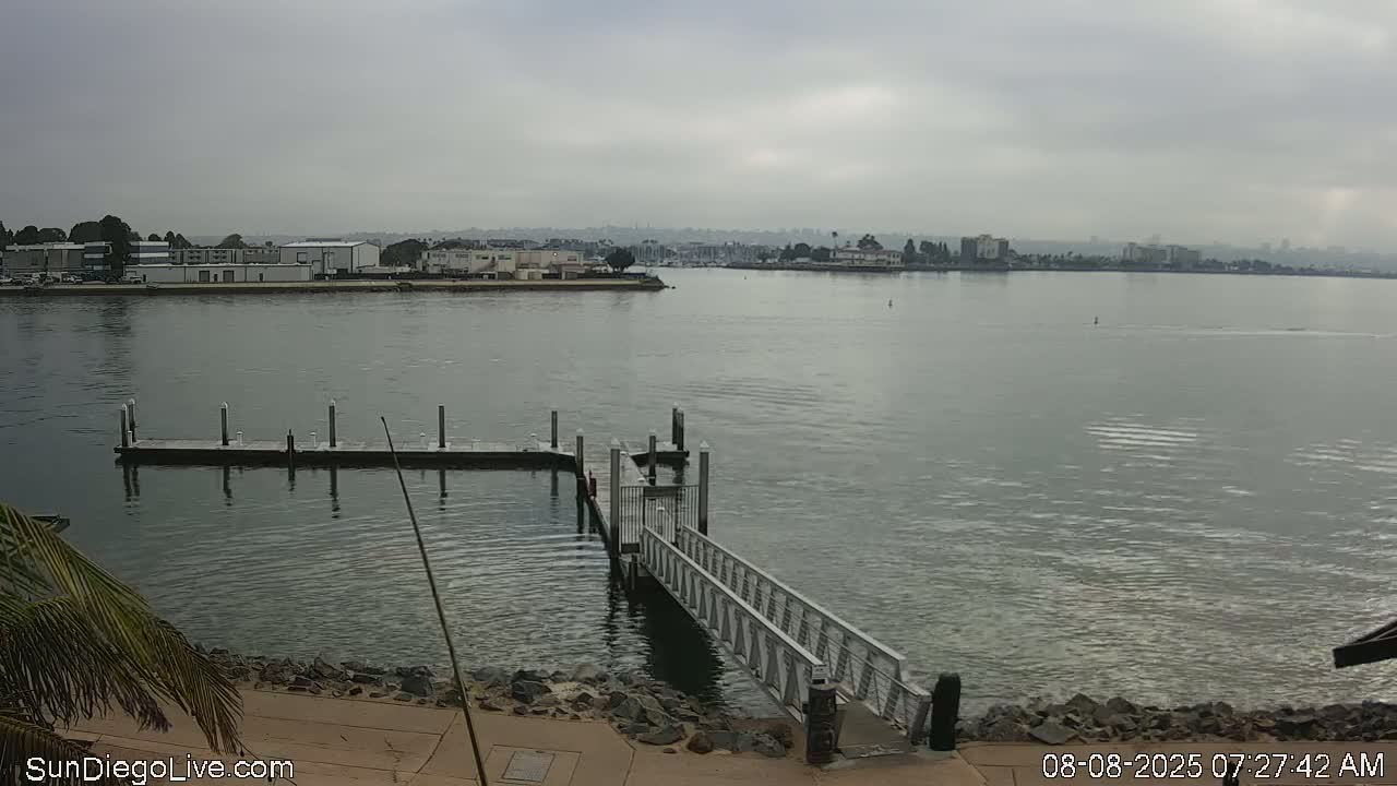 South San Diego & San Diego International Airport View with Radio from Shelter Island Live Cam SAN/KSAN - La Playa, San Diego, San Diego County, California, USA