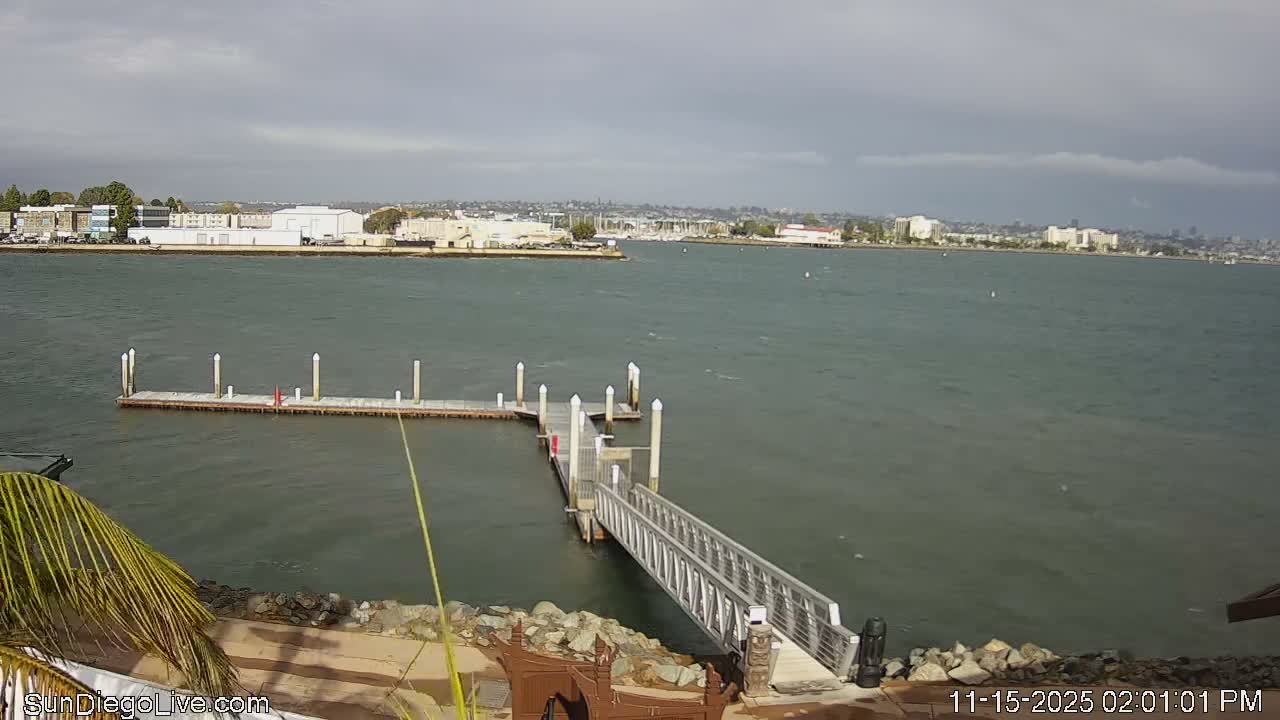 South San Diego & San Diego International Airport View with Radio from Shelter Island Live Cam SAN/KSAN - La Playa, San Diego, San Diego County, California, USA