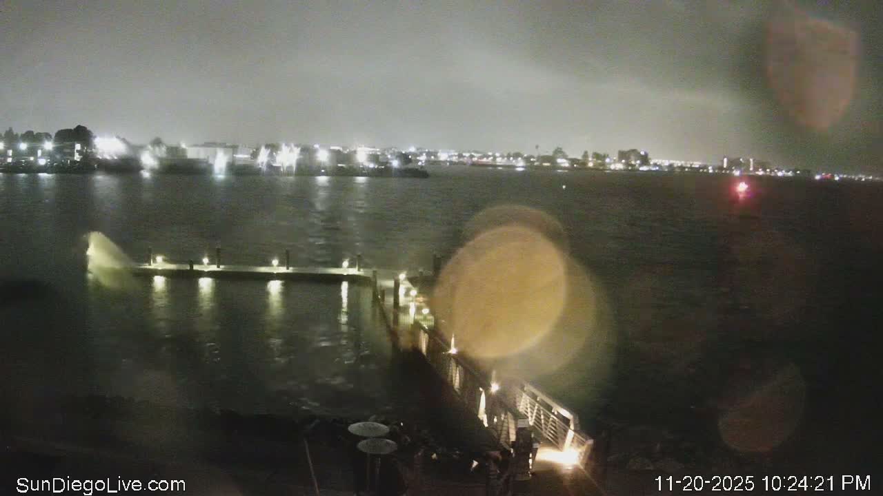 South San Diego & San Diego International Airport View with Radio from Shelter Island Live Cam SAN/KSAN - La Playa, San Diego, San Diego County, California, USA