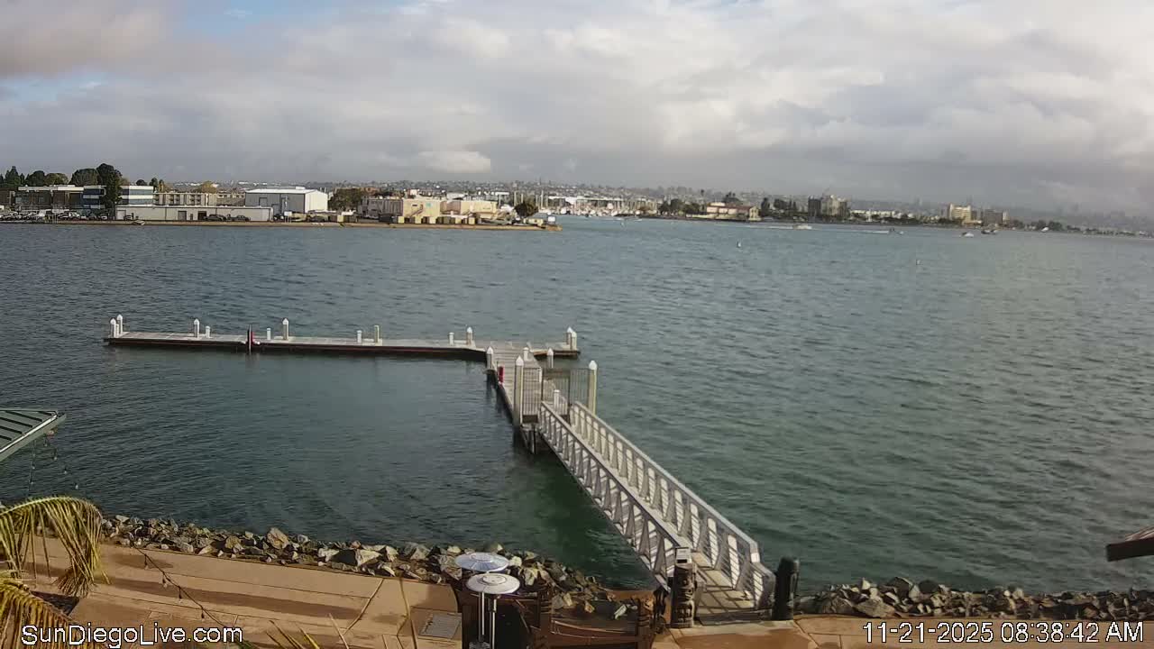 South San Diego & San Diego International Airport View with Radio from Shelter Island Live Cam SAN/KSAN - La Playa, San Diego, San Diego County, California, USA