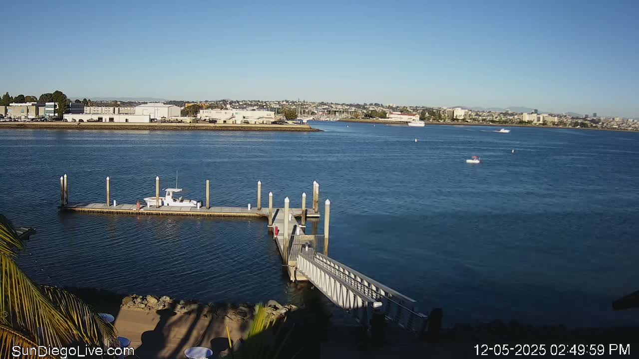 South San Diego & San Diego International Airport View with Radio from Shelter Island Live Cam SAN/KSAN - La Playa, San Diego, San Diego County, California, USA