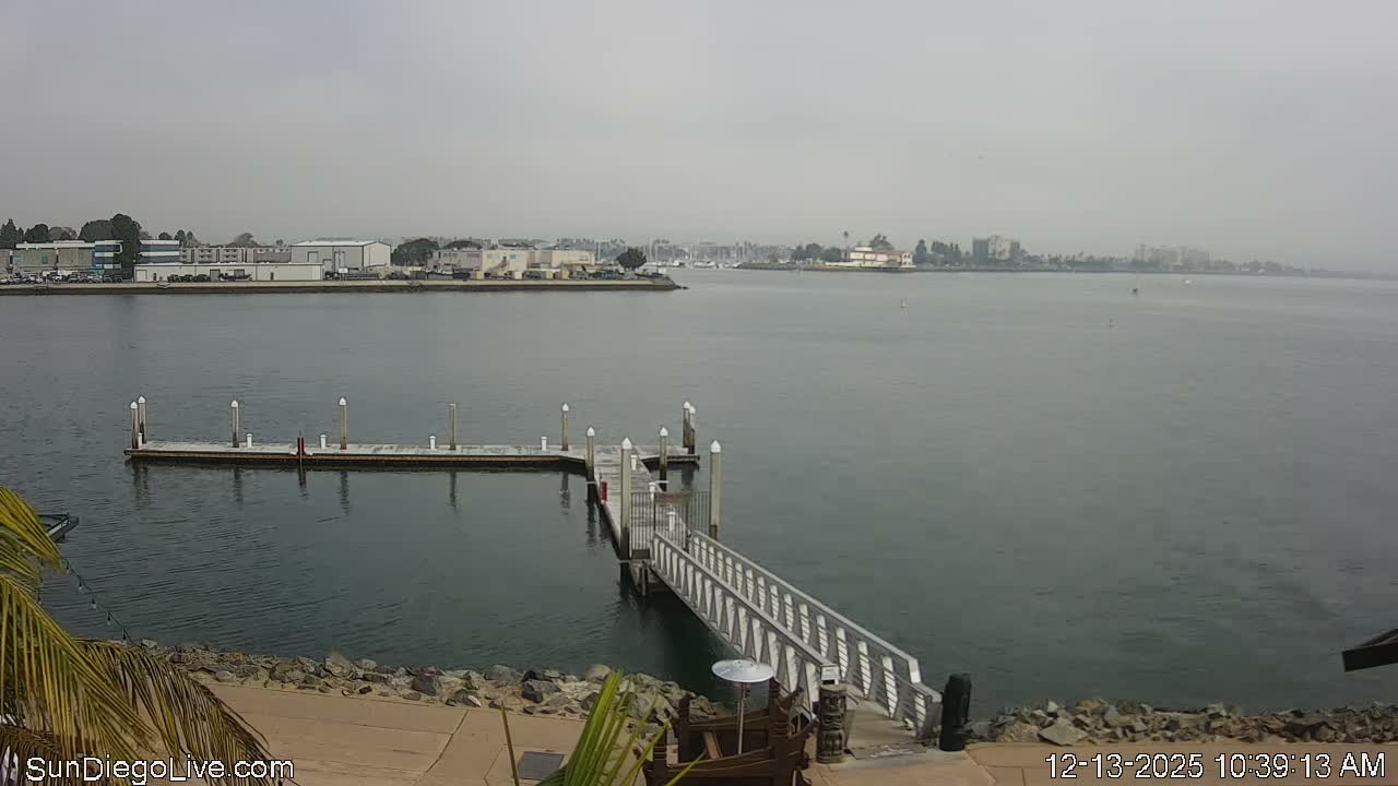 South San Diego & San Diego International Airport View with Radio from Shelter Island Live Cam SAN/KSAN - La Playa, San Diego, San Diego County, California, USA