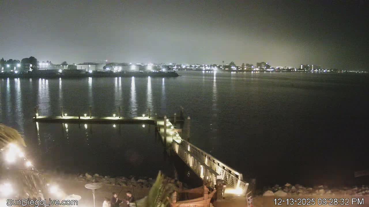 South San Diego & San Diego International Airport View with Radio from Shelter Island Live Cam SAN/KSAN - La Playa, San Diego, San Diego County, California, USA