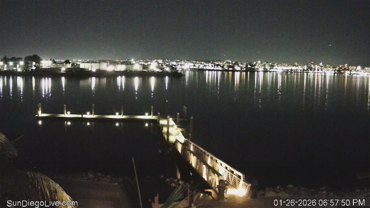 South San Diego & San Diego International Airport View with Radio from Shelter Island Live Cam SAN/KSAN - La Playa, San Diego, San Diego County, California, USA