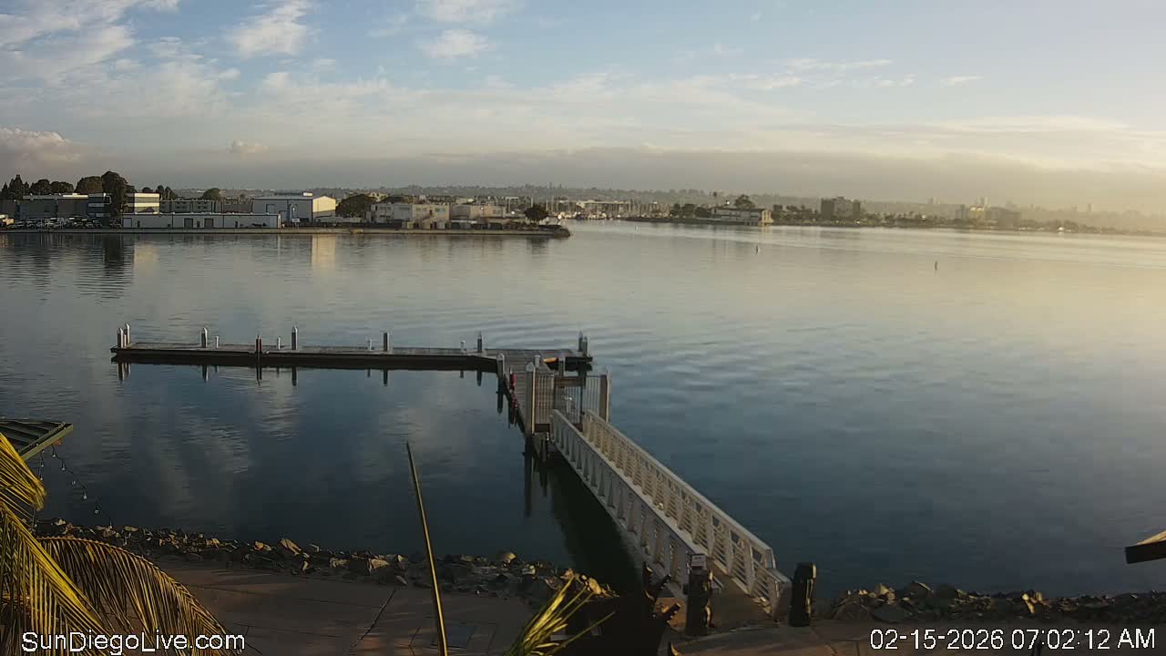 South San Diego & San Diego International Airport View with Radio from Shelter Island Live Cam SAN/KSAN - La Playa, San Diego, San Diego County, California, USA