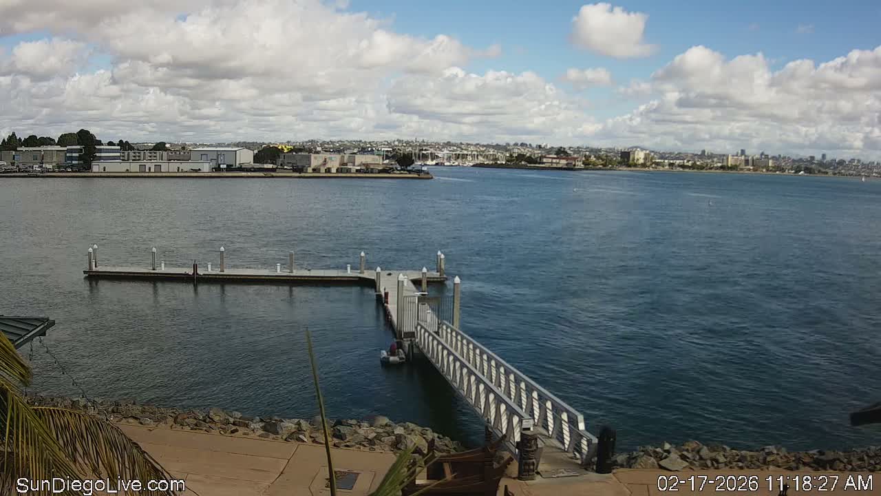 South San Diego & San Diego International Airport View with Radio from Shelter Island Live Cam SAN/KSAN - La Playa, San Diego, San Diego County, California, USA