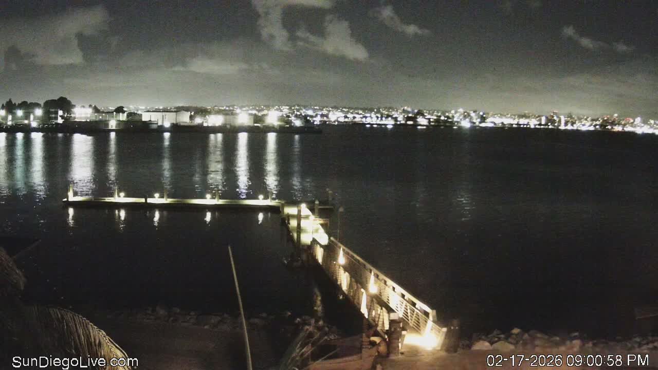 South San Diego & San Diego International Airport View with Radio from Shelter Island Live Cam SAN/KSAN - La Playa, San Diego, San Diego County, California, USA
