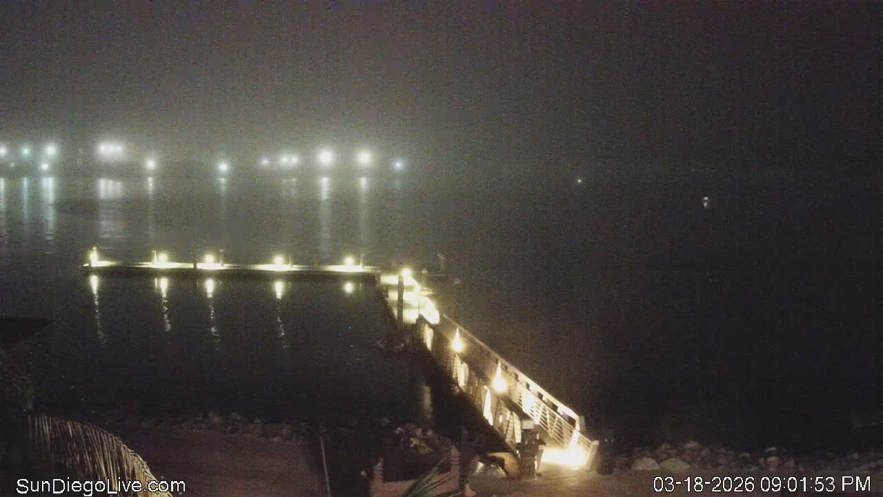 South San Diego & San Diego International Airport View with Radio from Shelter Island Live Cam SAN/KSAN - La Playa, San Diego, San Diego County, California, USA