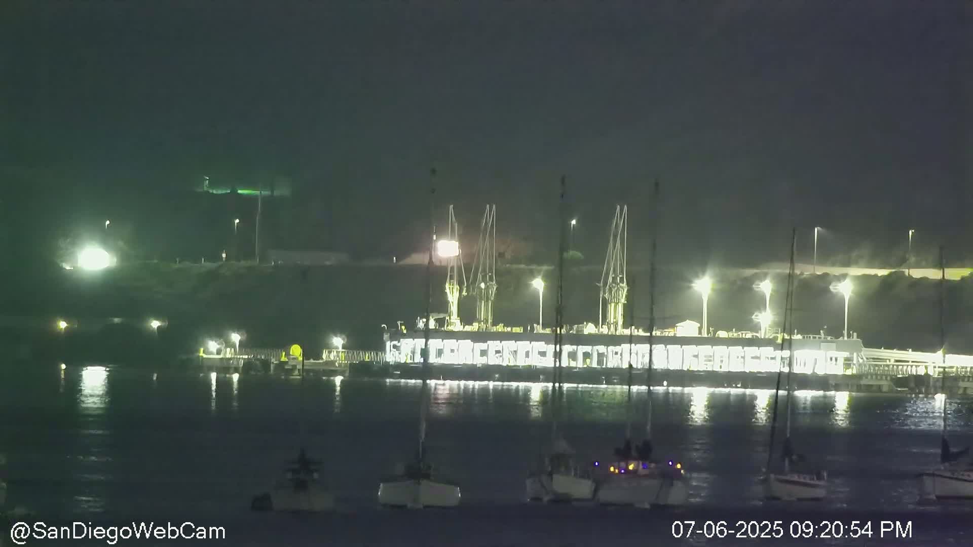 San Diego City / Bay 360 Panaromic & San Diego North Island Naval Air Sation NZY / KNZY Live Cam - Harbor Island, San Diego, San Diego County, California, USA