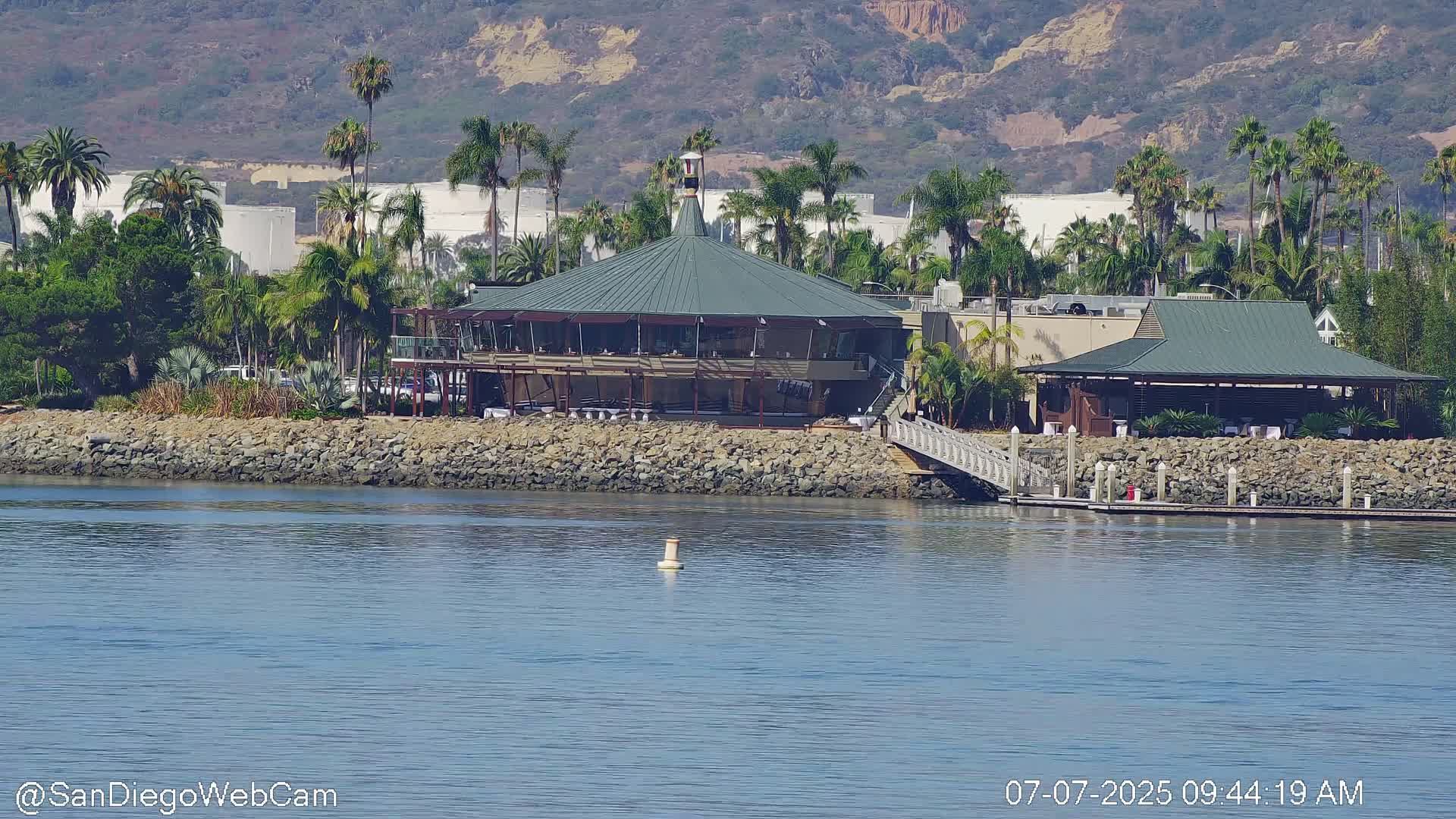 San Diego City / Bay 360 Panaromic & San Diego North Island Naval Air Sation NZY / KNZY Live Cam - Harbor Island, San Diego, San Diego County, California, USA