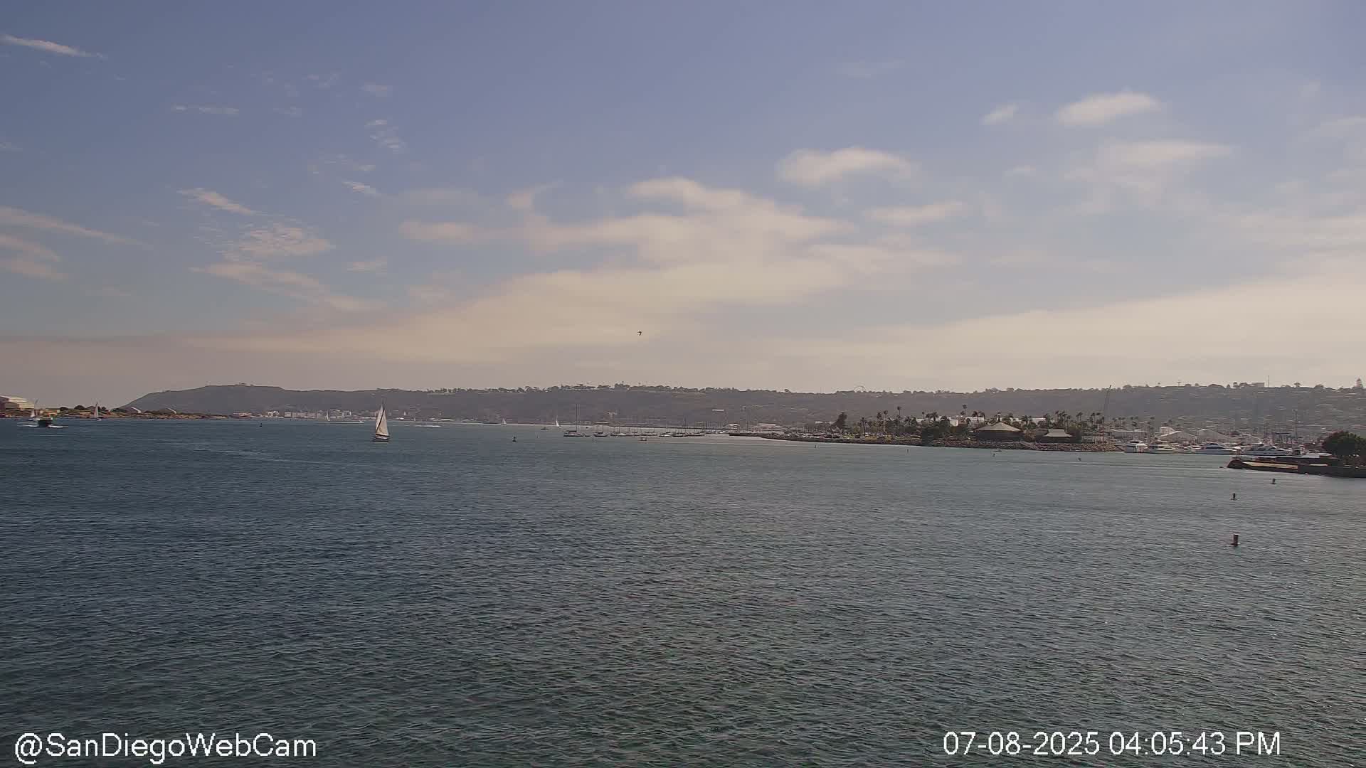 San Diego City / Bay 360 Panaromic & San Diego North Island Naval Air Sation NZY / KNZY Live Cam - Harbor Island, San Diego, San Diego County, California, USA