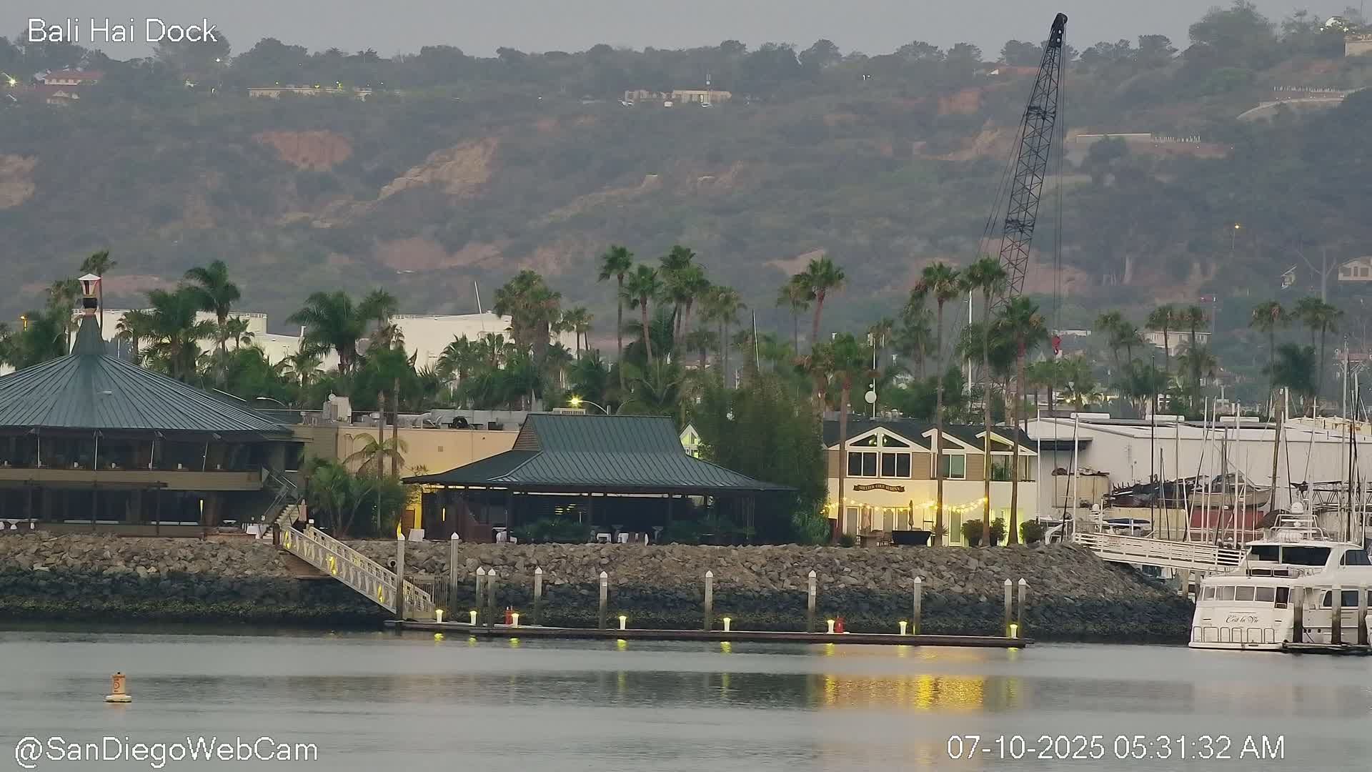 San Diego City / Bay 360 Panaromic & San Diego North Island Naval Air Sation NZY / KNZY Live Cam - Harbor Island, San Diego, San Diego County, California, USA