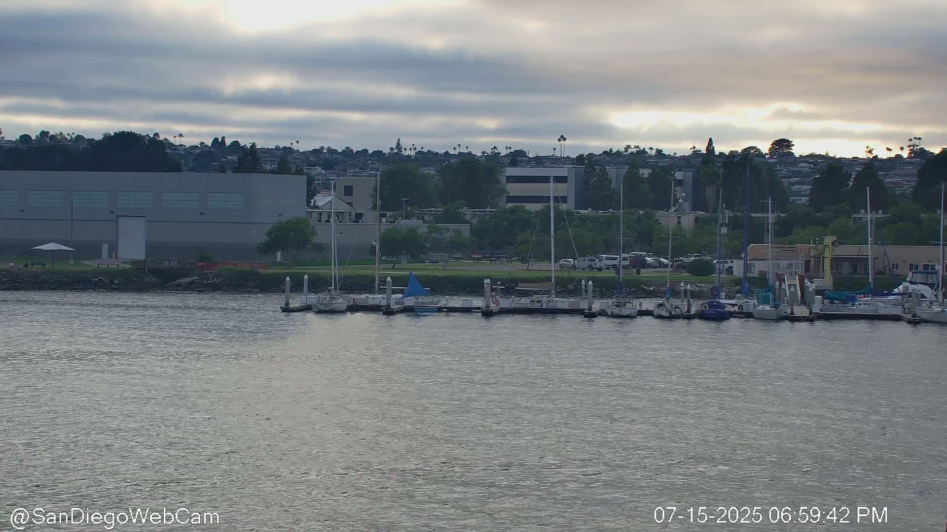 San Diego City / Bay 360 Panaromic & San Diego North Island Naval Air Sation NZY / KNZY Live Cam - Harbor Island, San Diego, San Diego County, California, USA