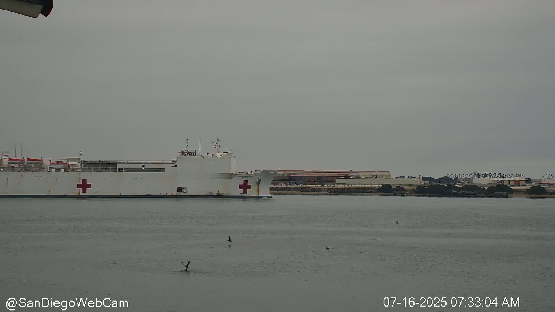 San Diego City / Bay 360 Panaromic & San Diego North Island Naval Air Sation NZY / KNZY Live Cam - Harbor Island, San Diego, San Diego County, California, USA