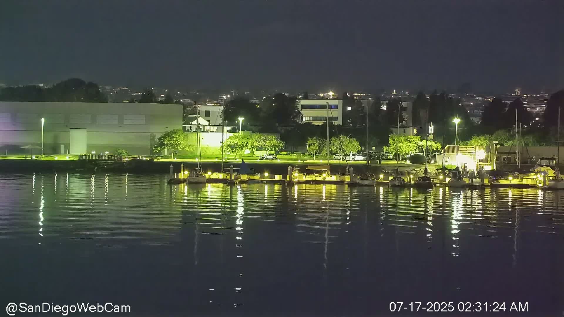 San Diego City / Bay 360 Panaromic & San Diego North Island Naval Air Sation NZY / KNZY Live Cam - Harbor Island, San Diego, San Diego County, California, USA