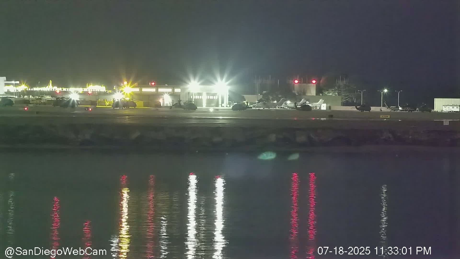 San Diego City / Bay 360 Panaromic & San Diego North Island Naval Air Sation NZY / KNZY Live Cam - Harbor Island, San Diego, San Diego County, California, USA