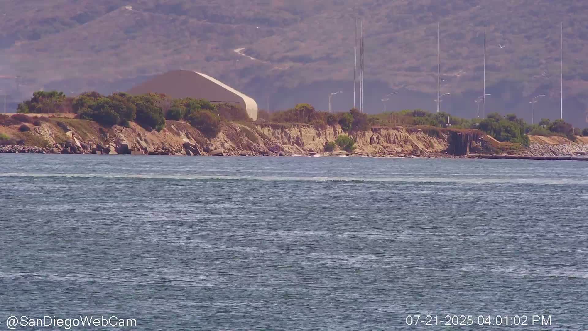 San Diego City / Bay 360 Panaromic & San Diego North Island Naval Air Sation NZY / KNZY Live Cam - Harbor Island, San Diego, San Diego County, California, USA