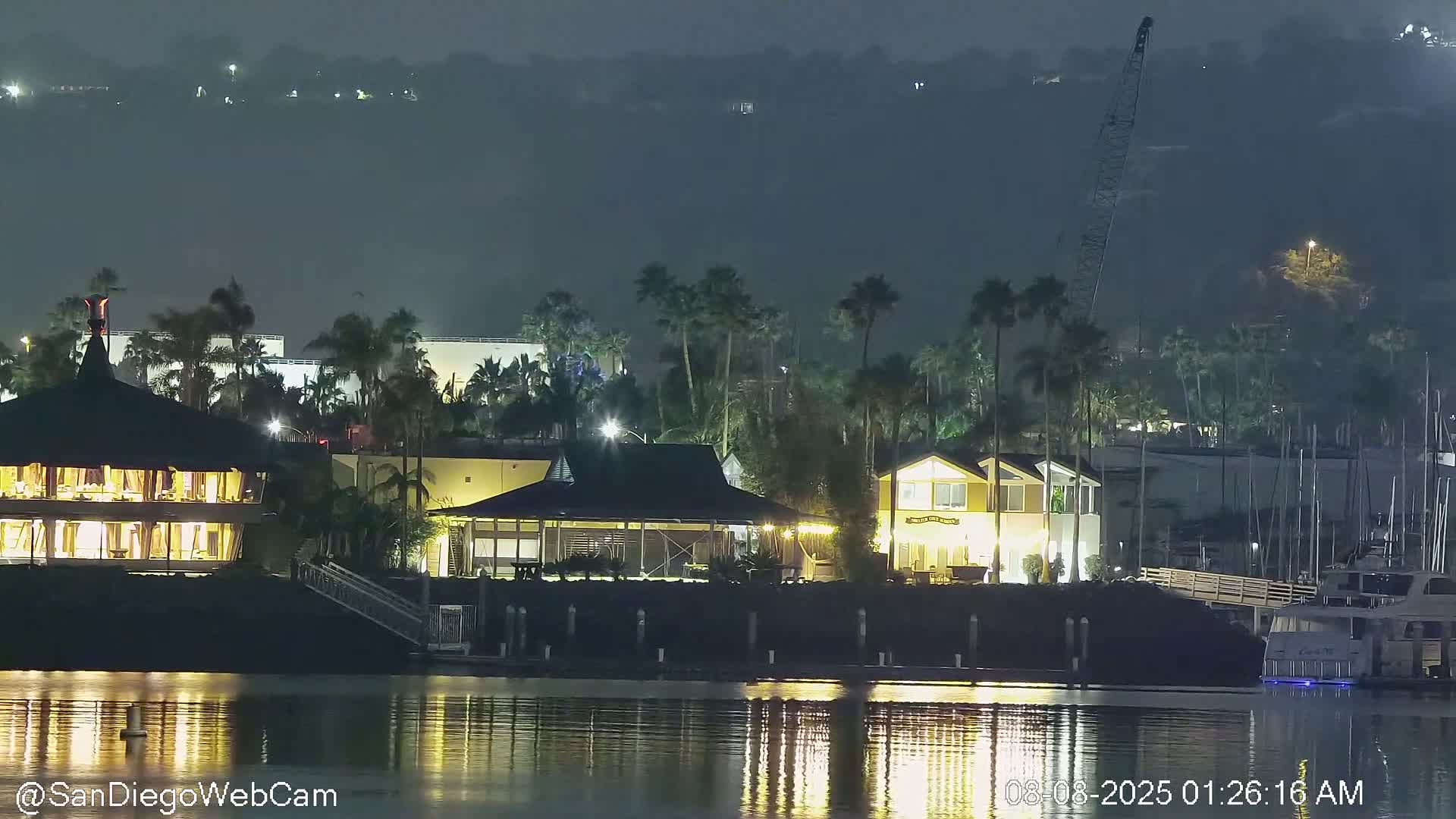 San Diego City / Bay 360 Panaromic & San Diego North Island Naval Air Sation NZY / KNZY Live Cam - Harbor Island, San Diego, San Diego County, California, USA