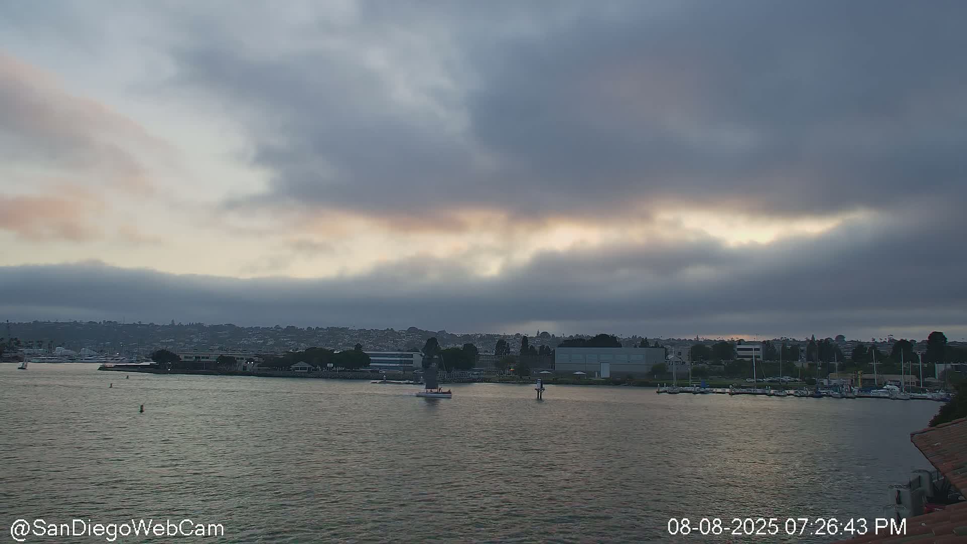 San Diego City / Bay 360 Panaromic & San Diego North Island Naval Air Sation NZY / KNZY Live Cam - Harbor Island, San Diego, San Diego County, California, USA
