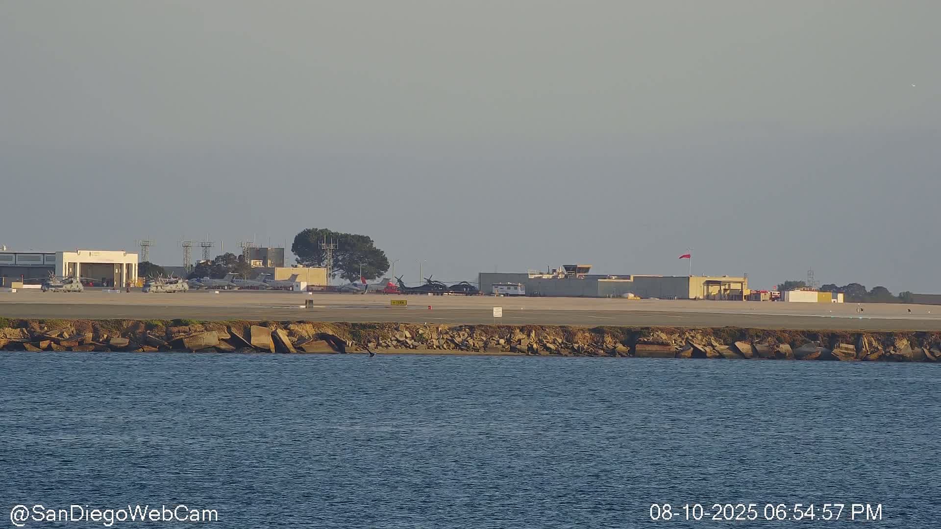 San Diego City / Bay 360 Panaromic & San Diego North Island Naval Air Sation NZY / KNZY Live Cam - Harbor Island, San Diego, San Diego County, California, USA