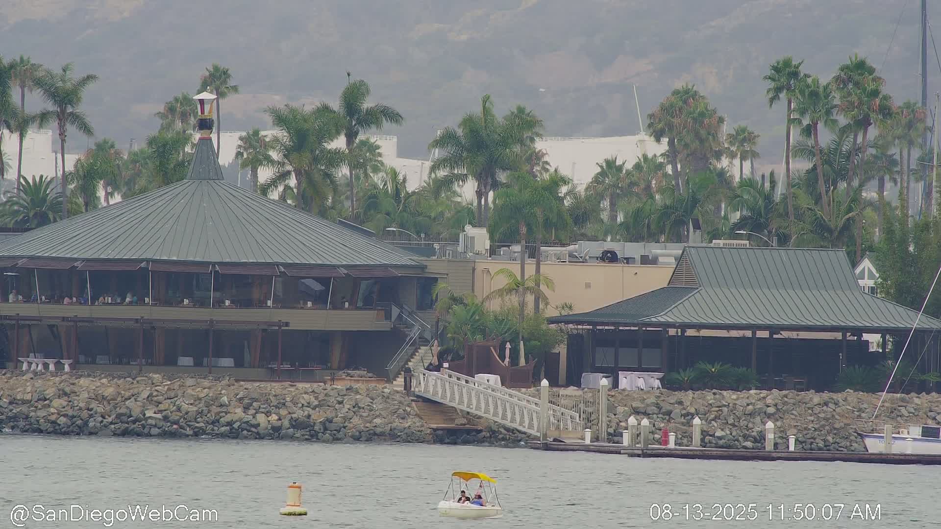 San Diego City / Bay 360 Panaromic & San Diego North Island Naval Air Sation NZY / KNZY Live Cam - Harbor Island, San Diego, San Diego County, California, USA
